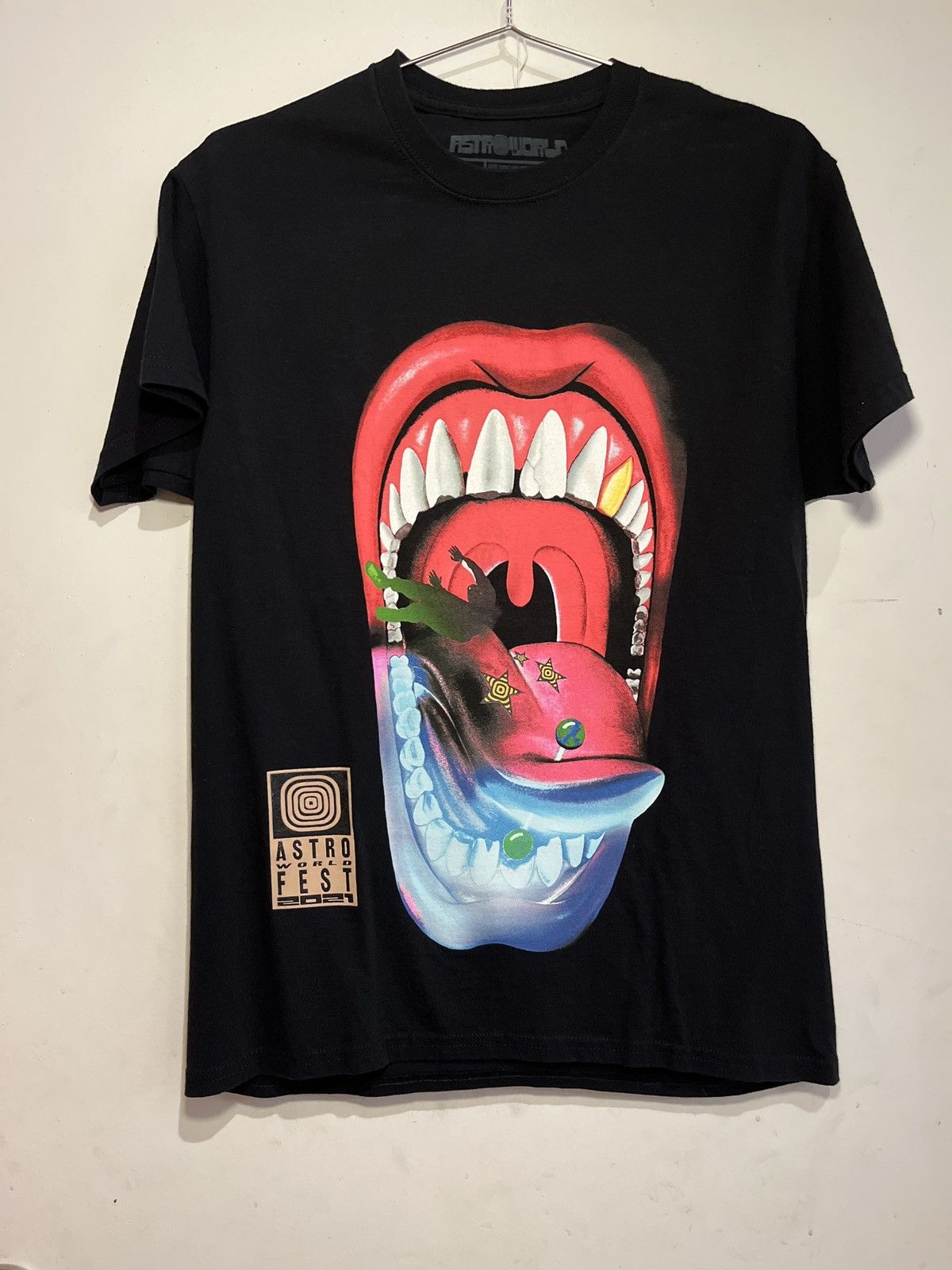 image of Travis Scott Astro World Fest 2021 in Black, Men's (Size Small)