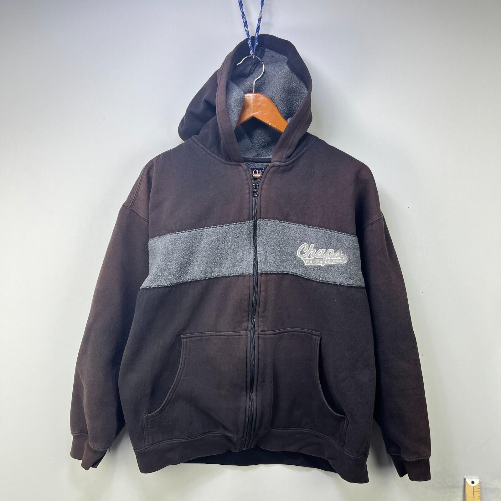 Polo Ralph Lauren Vintage 90s Chaps Ralph Lauren Sun Faded Zip Up Hoodie Large Size US L / EU 52-54 / 3 - 1 Thumbnail