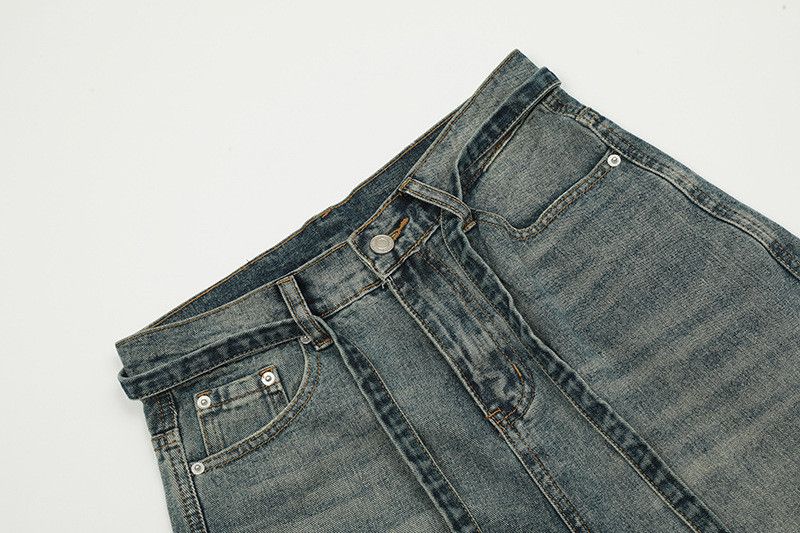Vintage American lace-up vintage distressed wide-leg Vibe jeans Size US 32 / EU 48 - 3 Thumbnail