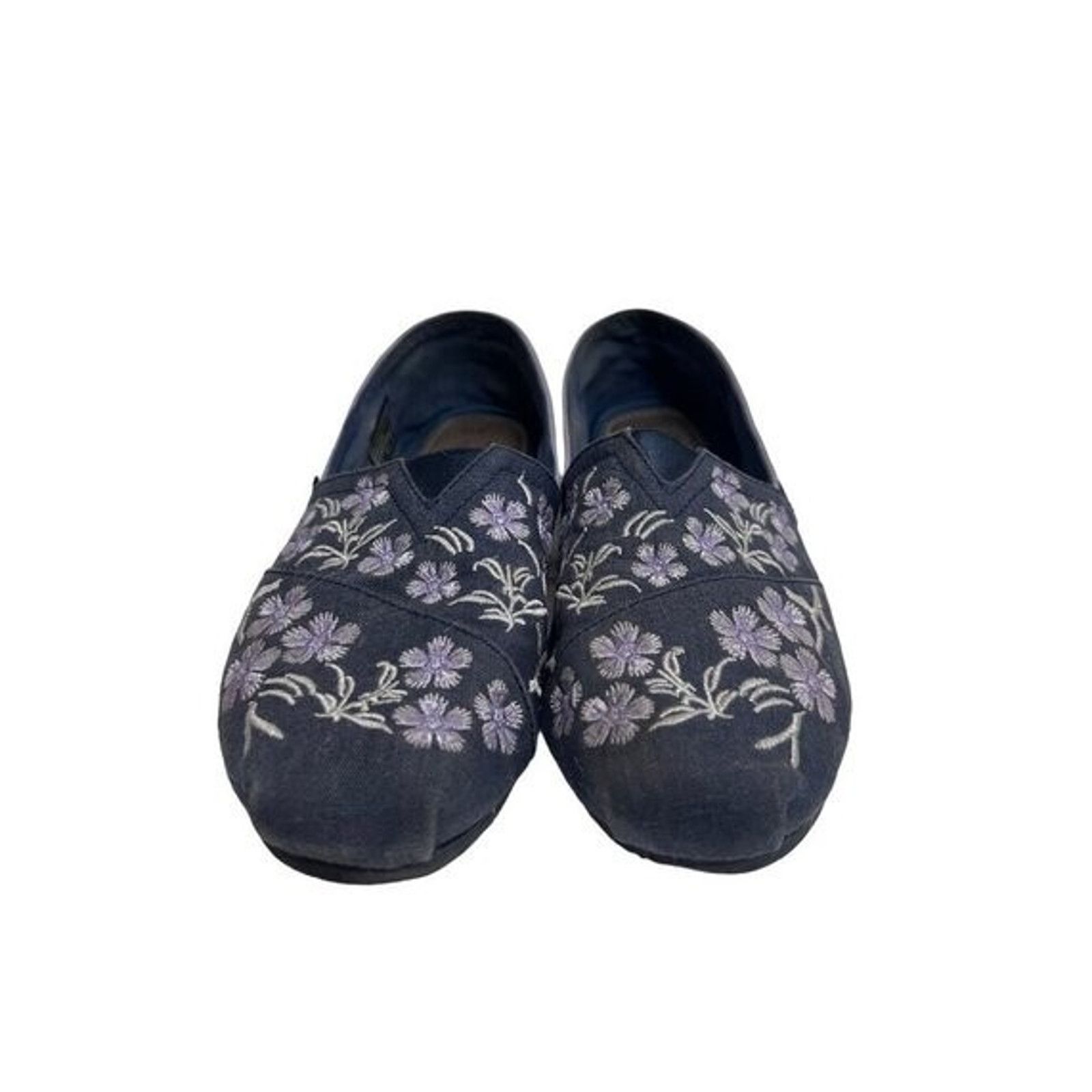 SKECHERS Skechers Bobs Blue Floral Shoes US 7.5 Slip On Flats Cushion Size US 7.5 / IT 37.5 - 6 Thumbnail