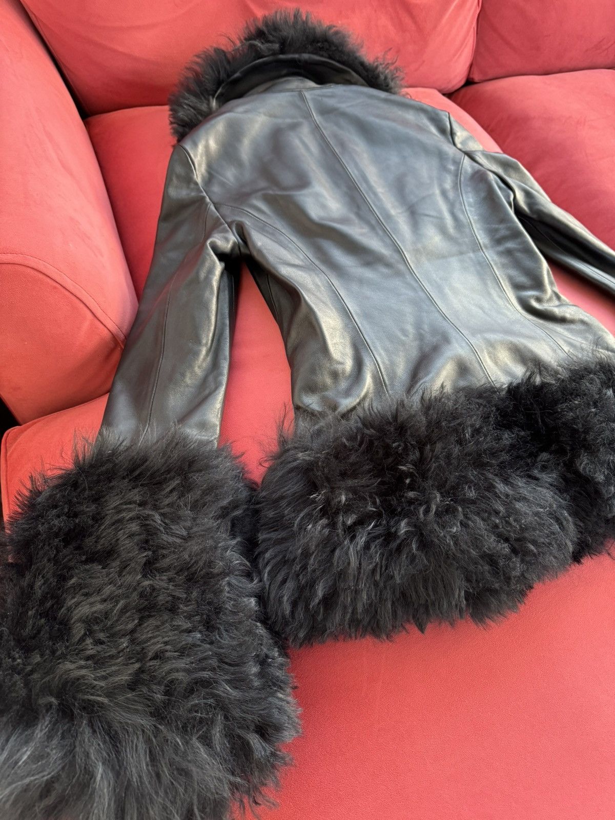 Ambush Design New Ambush leather shearling mongolian coat, size S Size S / US 4 / IT 40 - 13 Thumbnail