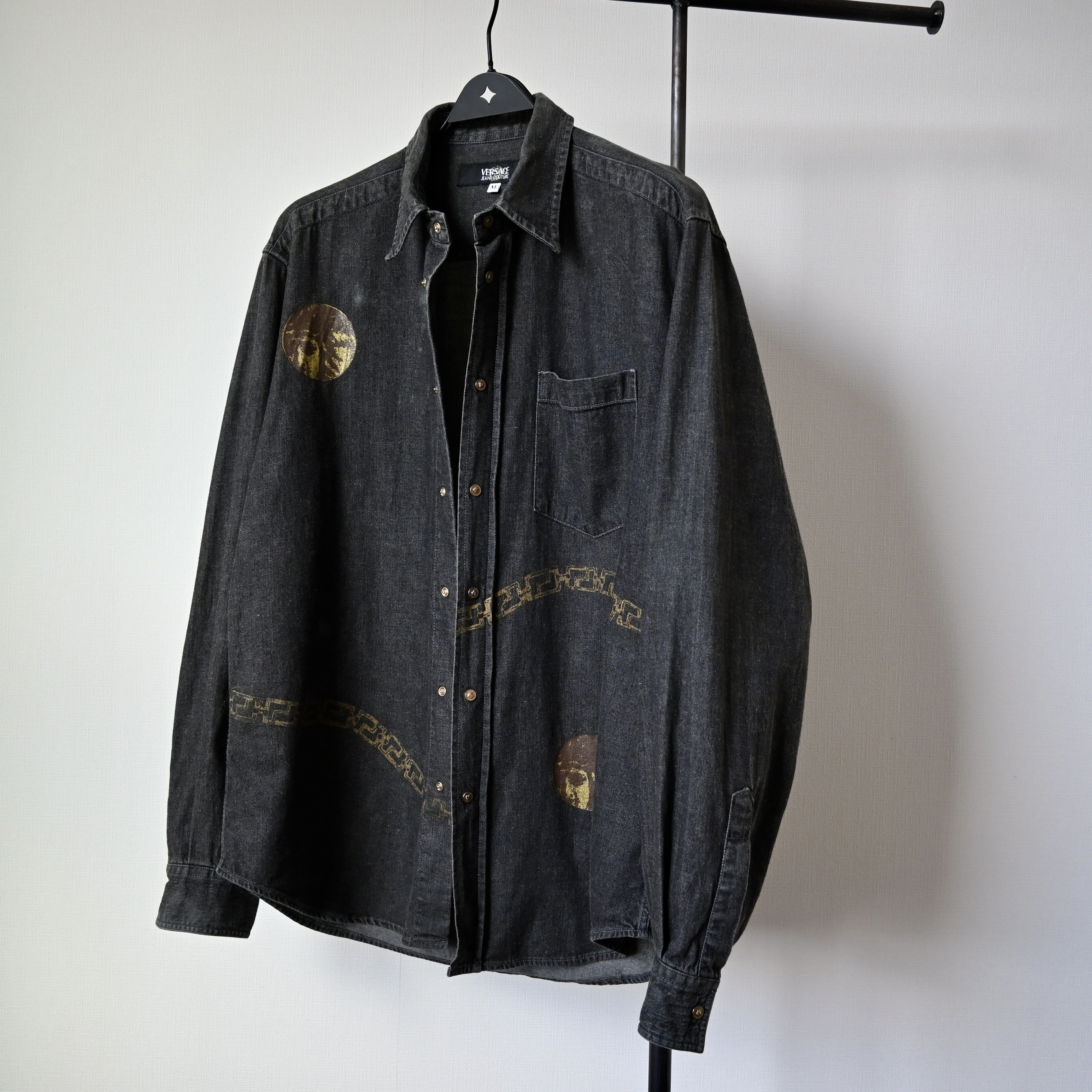 Versace Jeans Couture VTG 2000s VERSACE JEANS COUTURE denim shirt made in Italy Size US M / EU 48-50 / 2 - 23 Thumbnail