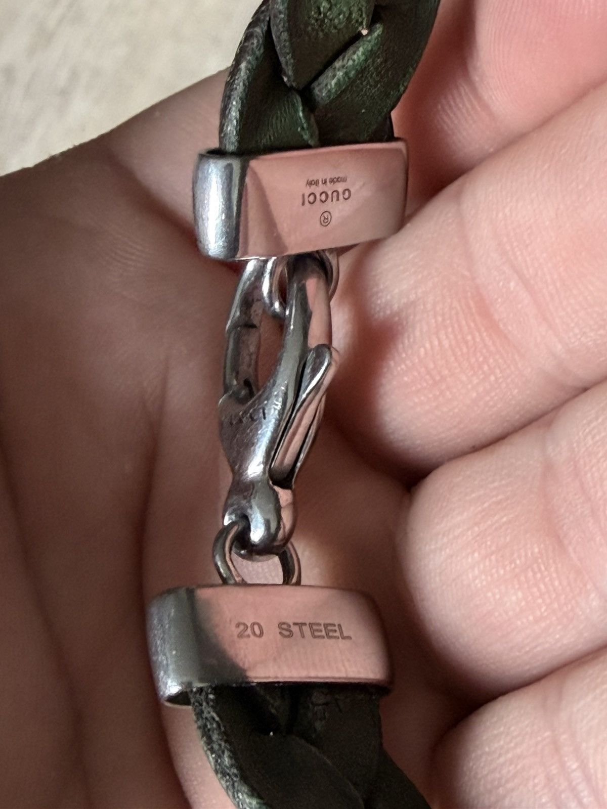 Gucci GUCCI Tom Ford FW 2001 Horsebit Leather Bracelet Demna Logo Size ONE SIZE - 3 Thumbnail