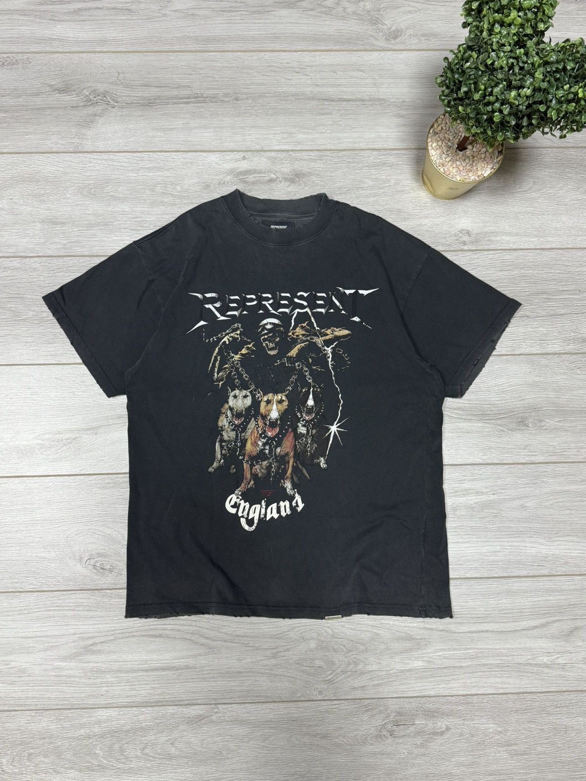 Represent Clo. Represent Terrier Tension vintage style faded distressed tee Size US S / EU 44-46 / 1 - 1 Thumbnail