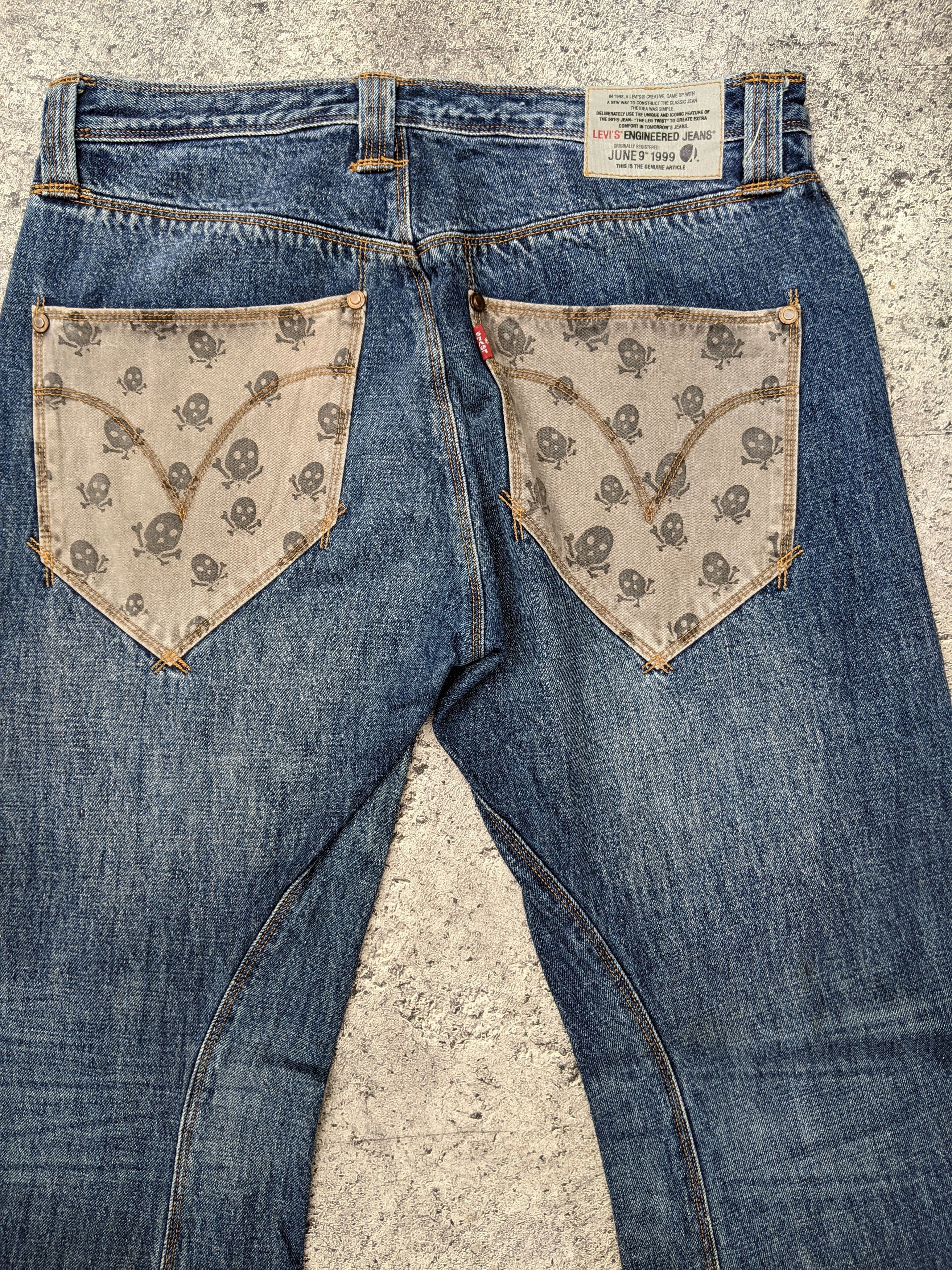 Levi's Levi's Engineered Twist Leg Skull Vkei Style Size US 34 / EU 50 - 4 Thumbnail