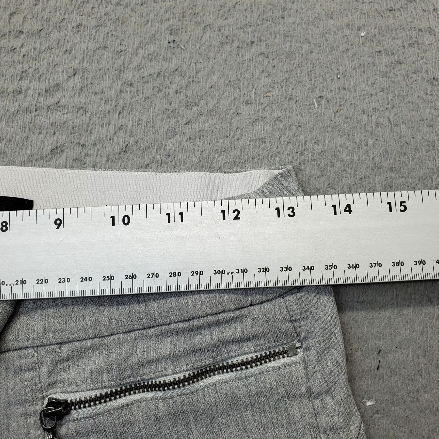 Vintage Leighton Pants Women Medium Gray Rayon Stretch Zipper Pockets High Waist Comfort Size M - Regular Fit, Ankle, Solid, Pockets, Flat Front, Inseam 26.5" Size 32" / US 10 / IT 46 - 5 Thumbnail