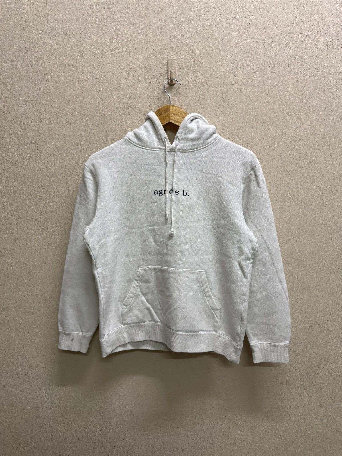 agnes b. Vintage Agnes B. Center Logo Pullover Sweater Hoodie Size S / US 4 / IT 40 - 17 Thumbnail