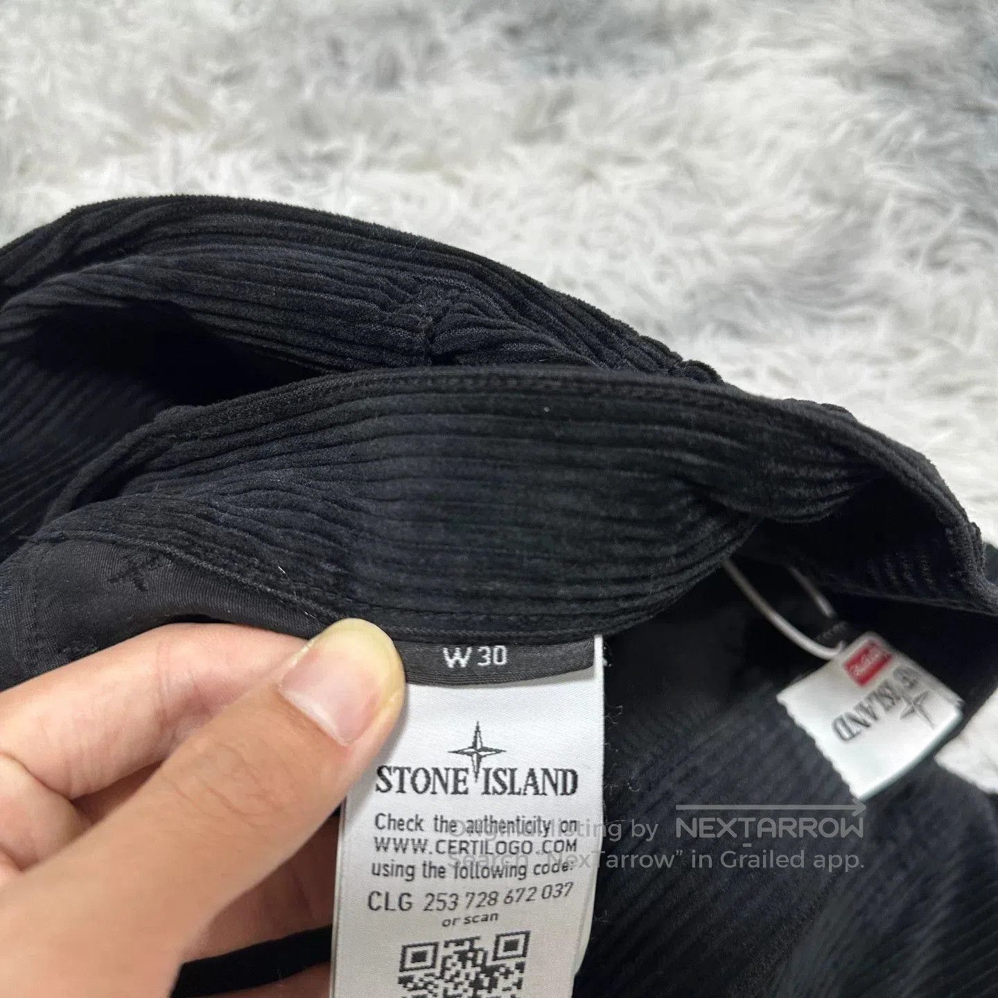 Stone Island stone island supreme corduroy pants black. Size US 30 / EU 46 - 4 Thumbnail