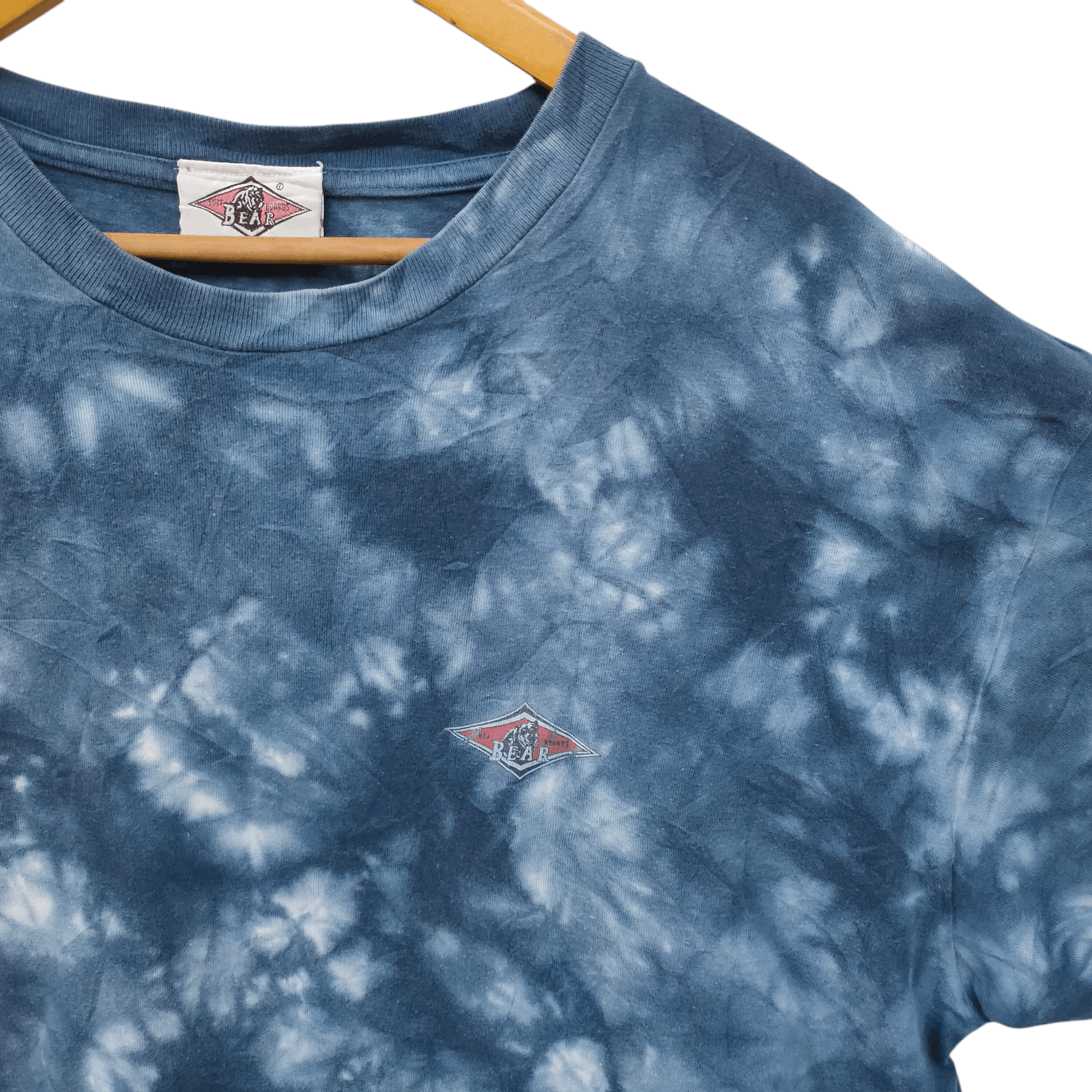 Sun Surf Bear Surfboards Blue Tie-Dye Surfwear, Acid Wash Tee Size US XXL / EU 58 / 5 - 3 Thumbnail