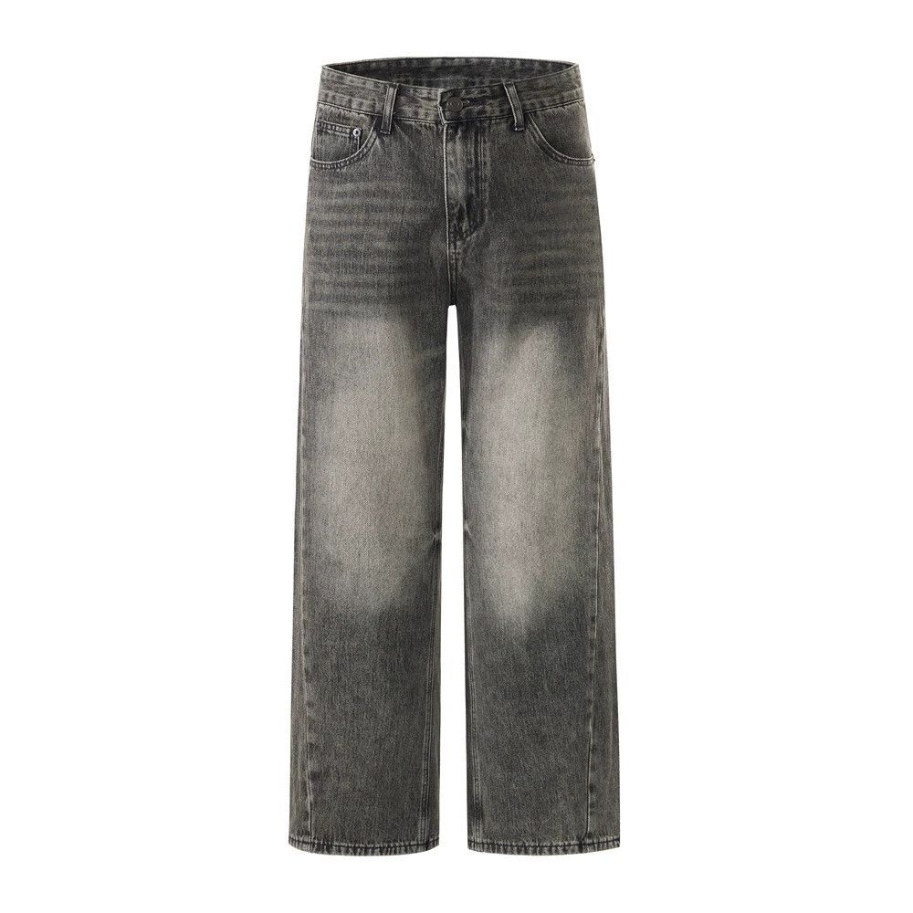 Jean Men's American retro versatile casual washed jeans Size US 32 / EU 48 - 1 Thumbnail