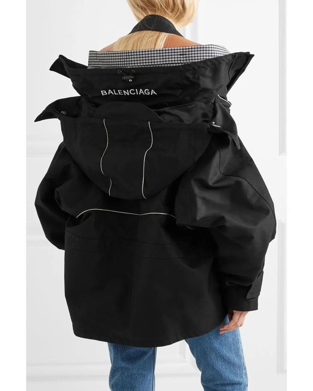 Balenciaga Balenciaga Swing Parka with Embroidered Logo Size US L / EU 52-54 / 3 - 2 Thumbnail