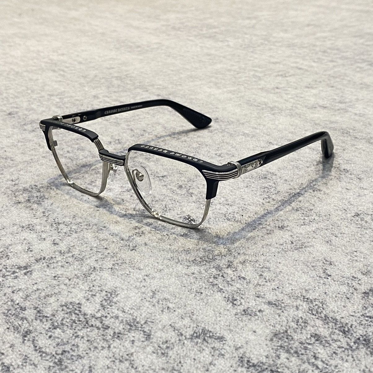 Chrome Hearts CHROME HEARTS BLAZIN Matte Black/Shiny Silver-Black-Plastic Size ONE SIZE - 1 Thumbnail