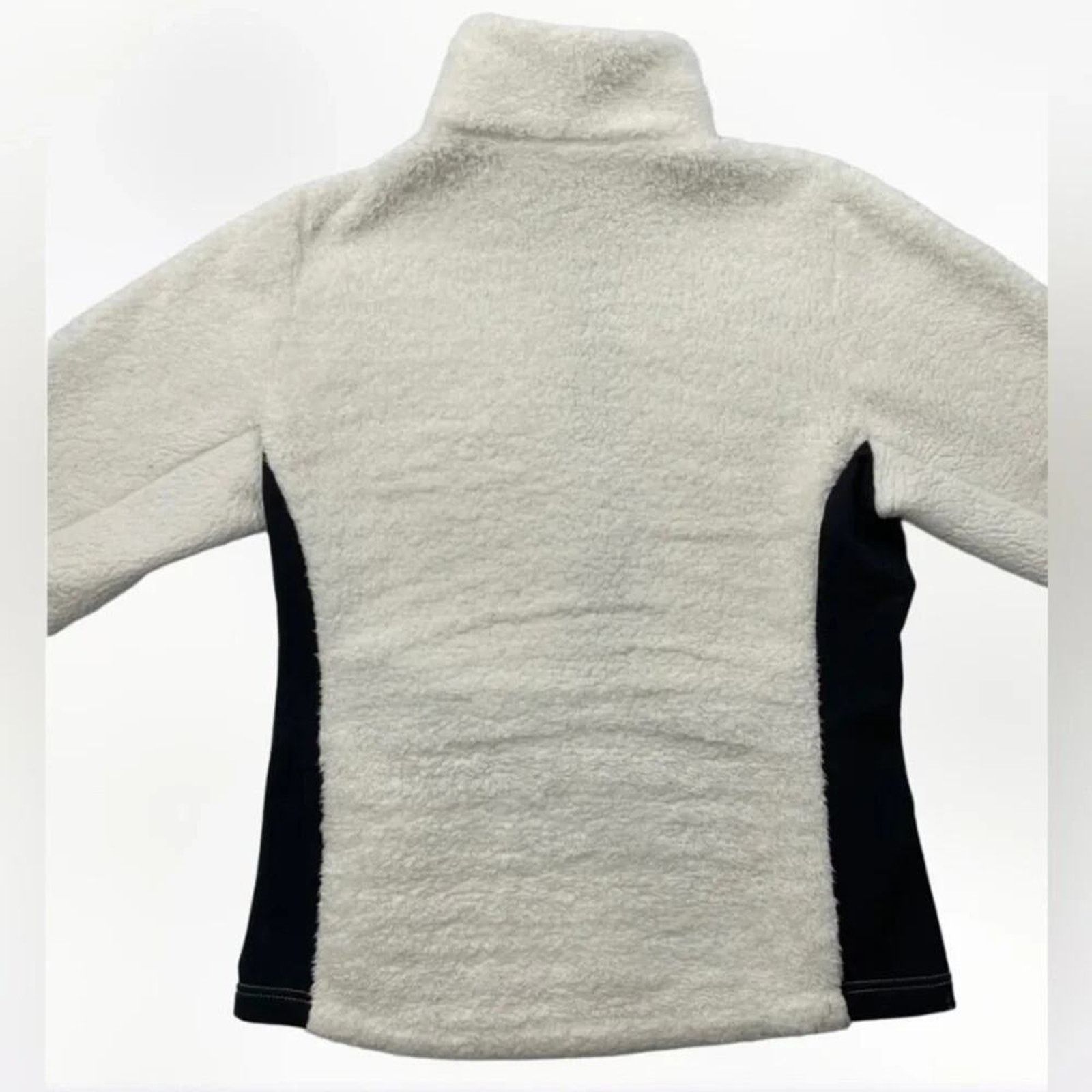 Helly Hansen Helly Hansen cream and black colored fleece ski jacket, Lg Size L / US 10 / IT 46 - 3 Thumbnail