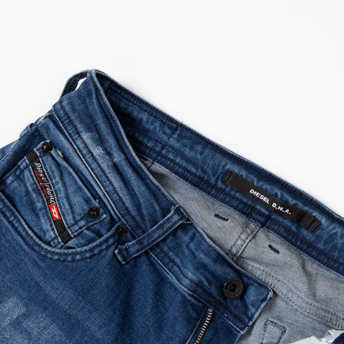Diesel Diesel DNA Womens Blue Stretch Jeans Distressed Slim Fit Size 28" / US 6 / IT 42 - 5 Thumbnail