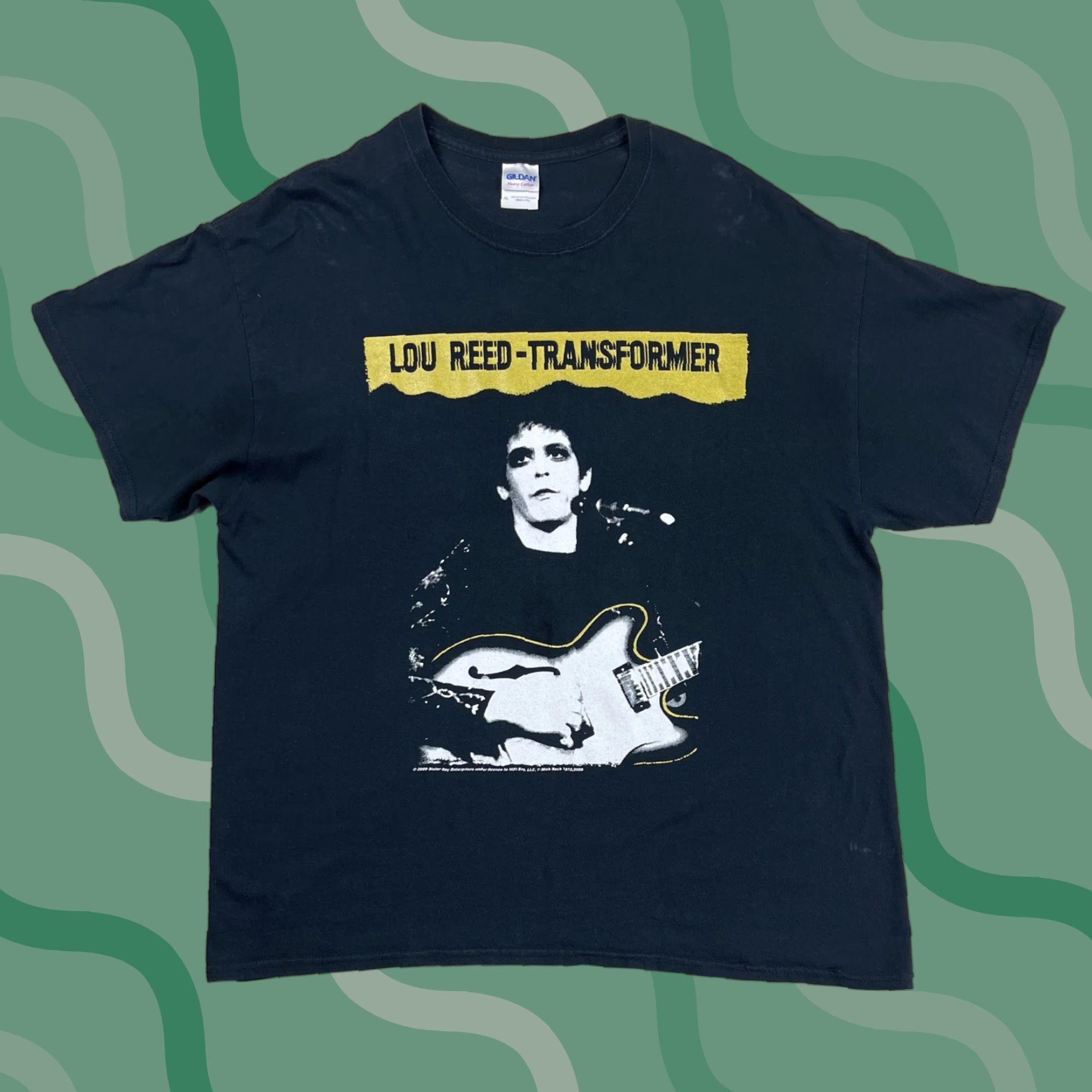 Gildan VINTAGE Lou Reed T-Shirt XL Black 70s Grunge Velvet Underground Transformers Mens Size US XL / EU 56 / 4 - 1 Thumbnail