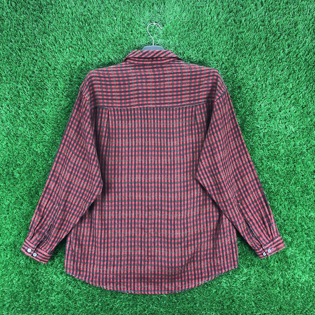 Japanese Brand Vintage 80's Flannel Checkered Double Pocket by Kitty Size US M / EU 48-50 / 2 - 4 Thumbnail
