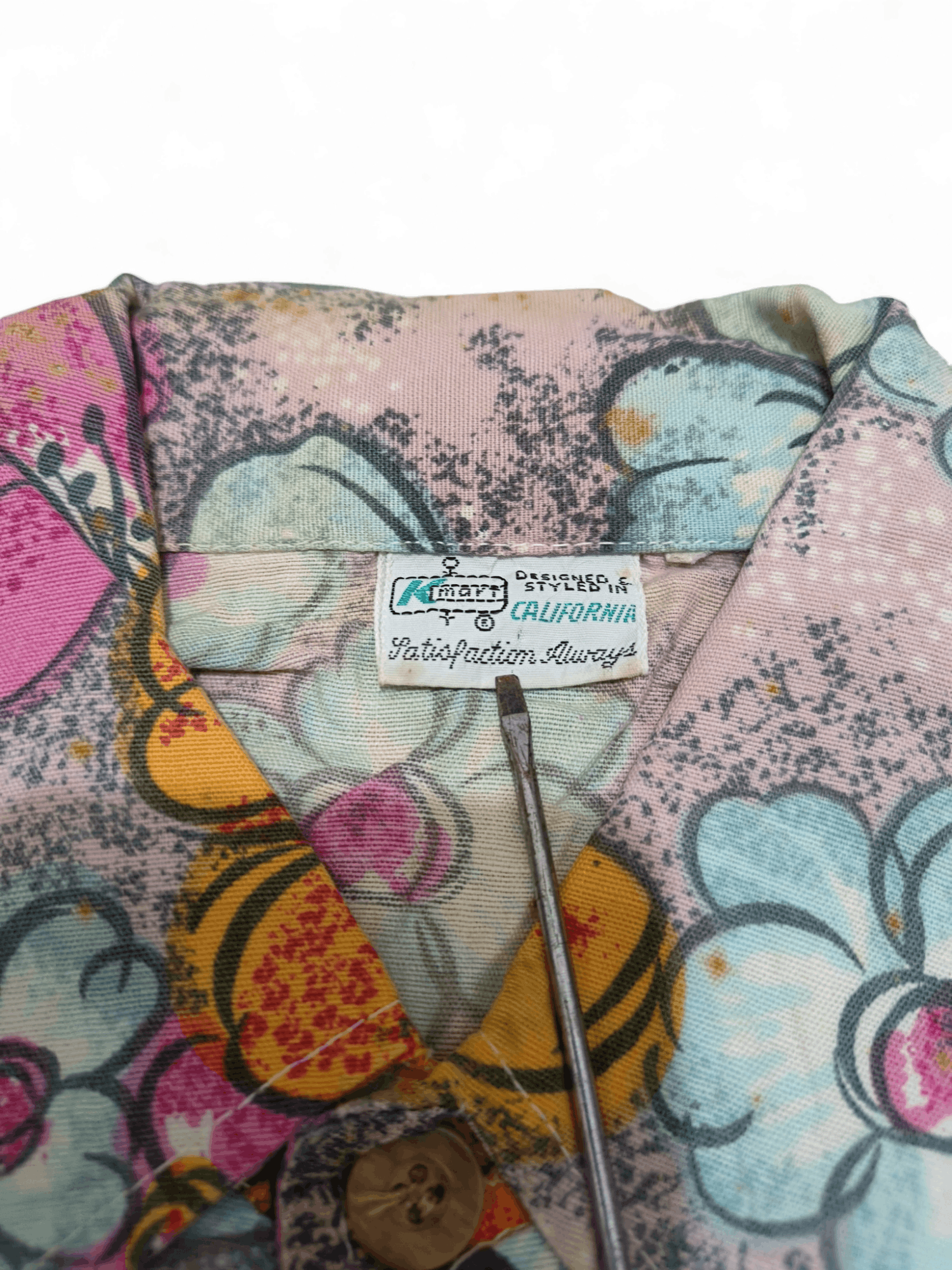 Vintage Beautiful Vintage 50s K Mart Floral Hawaiian Aloha Shirt Size US M / EU 48-50 / 2 - 6 Thumbnail
