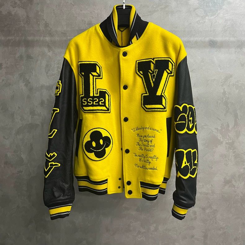 Louis Vuitton Louis Vuitton Yellow letter logo embroidered patchwork base Size US M / EU 48-50 / 2 - 1 Thumbnail