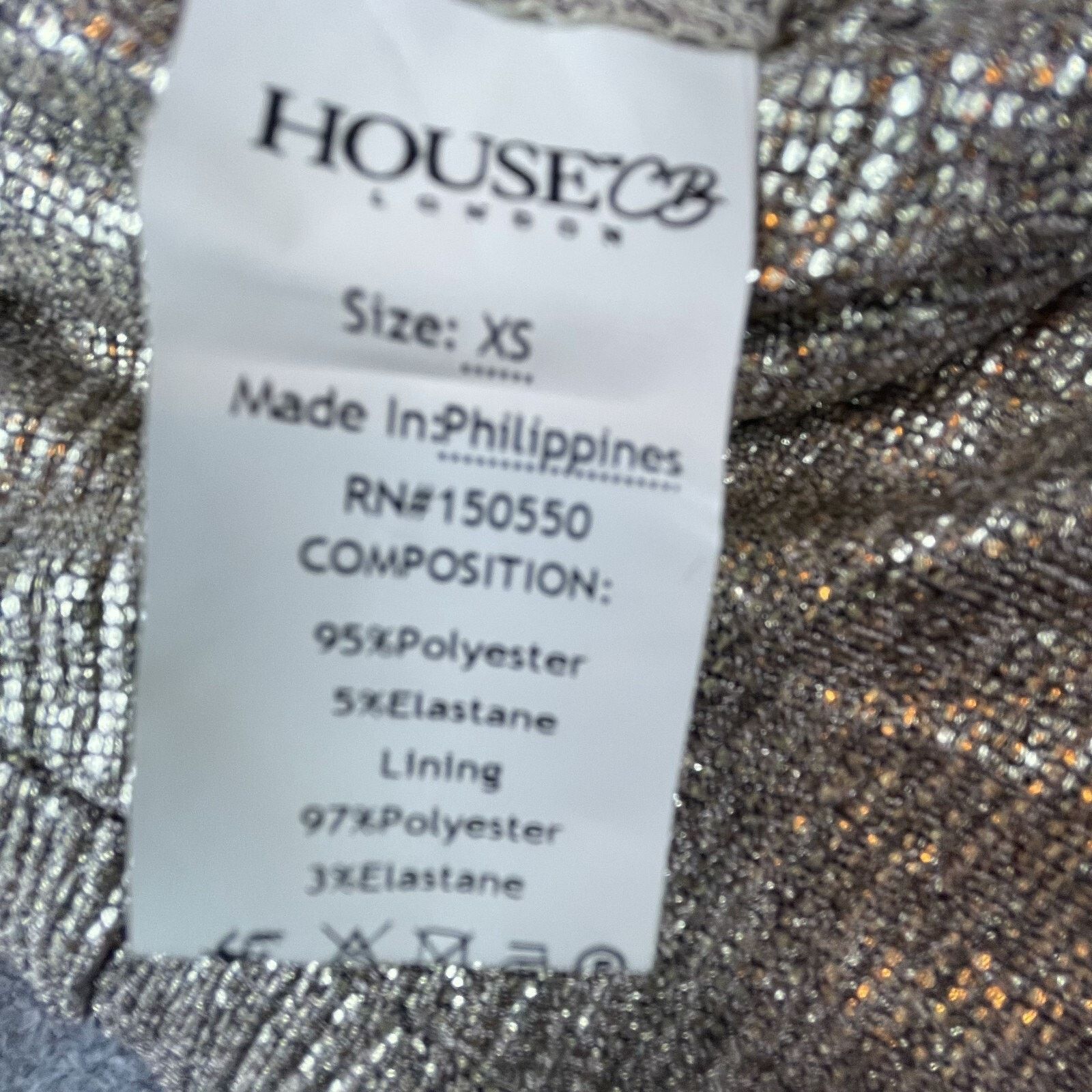 House of CB House of CB Jumpsuit Womens XS Catrin Gold Glamorous Shimmer Size 25" / US 0 / IT 36 - 9 Thumbnail
