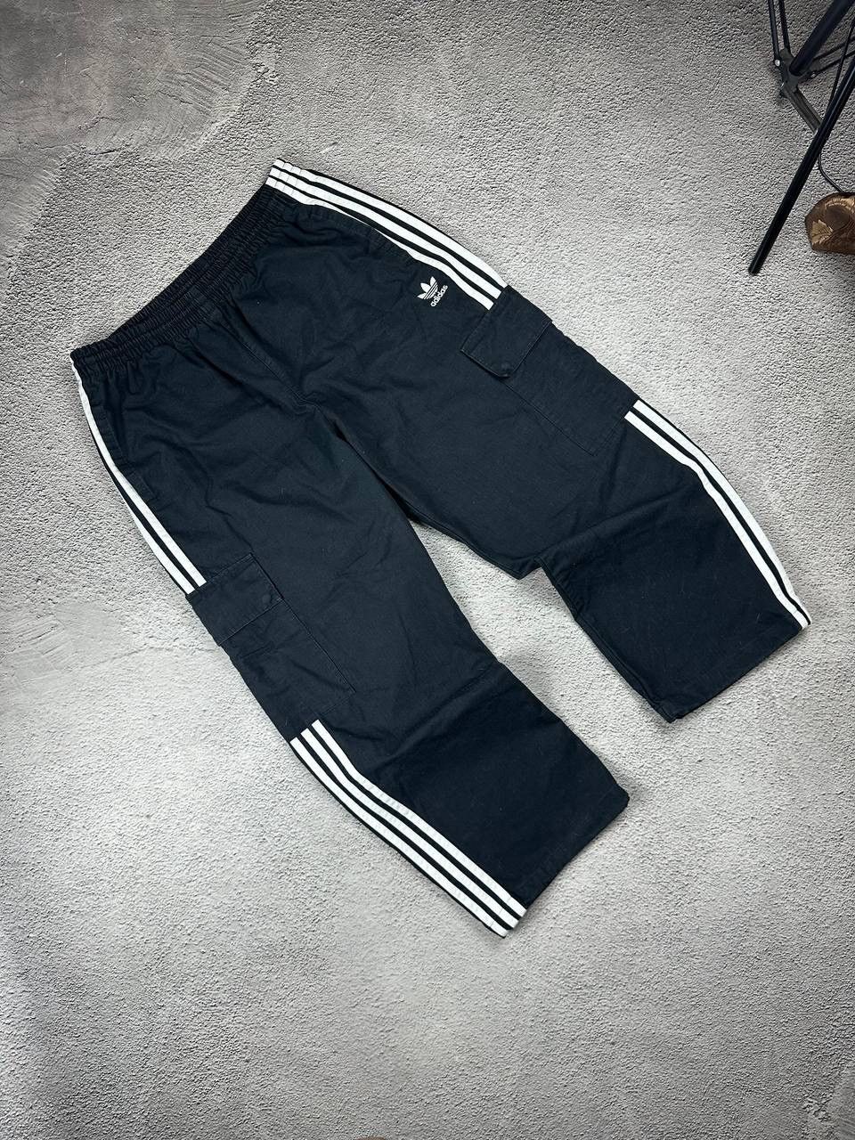 Vintage Adidas Cargo Pants Ripstop Y2K Baggy SK8 Striped