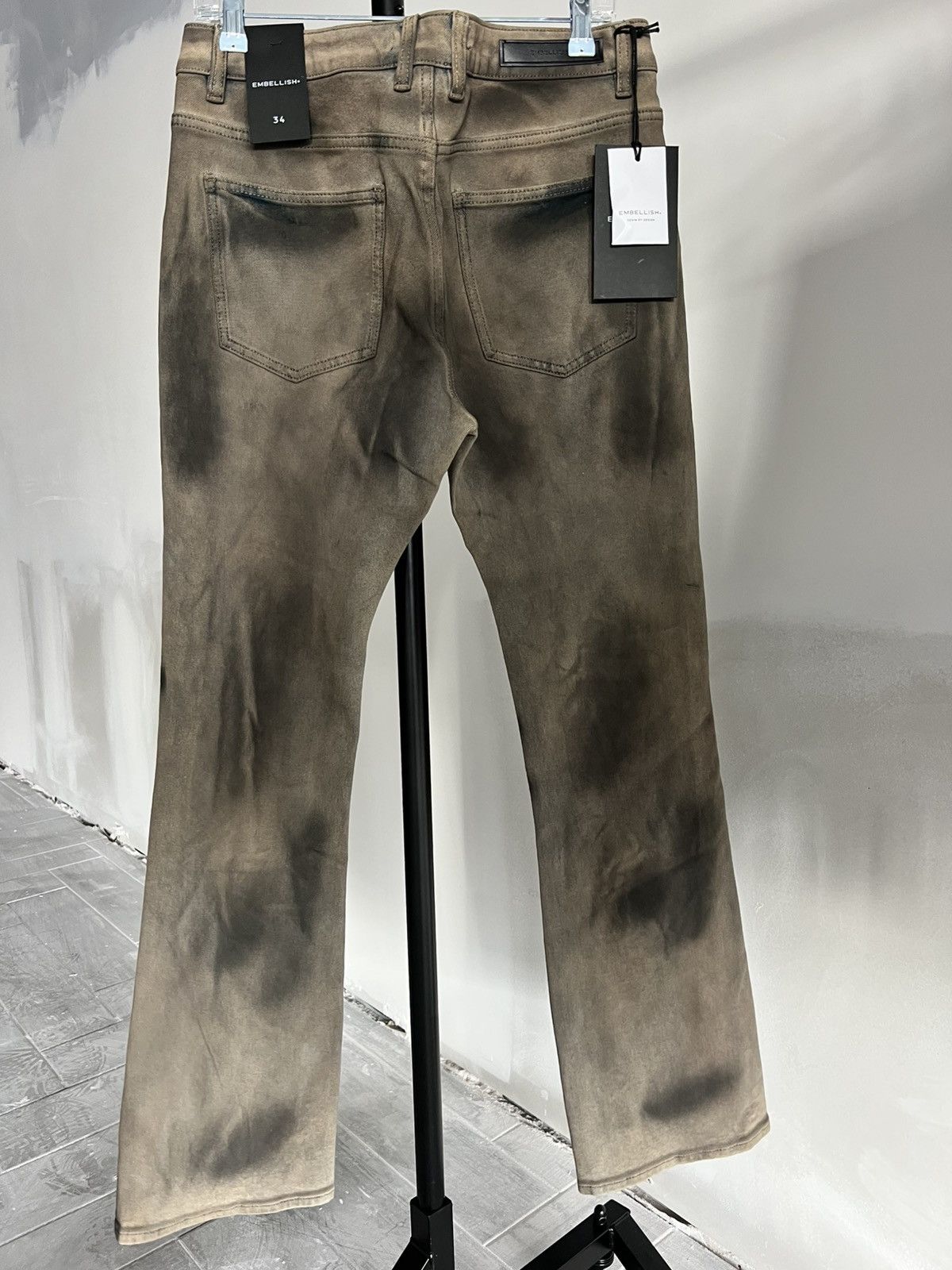 Embellish RIC Flare Denim(vintage wash) Size US 34 / EU 50 - 3 Thumbnail