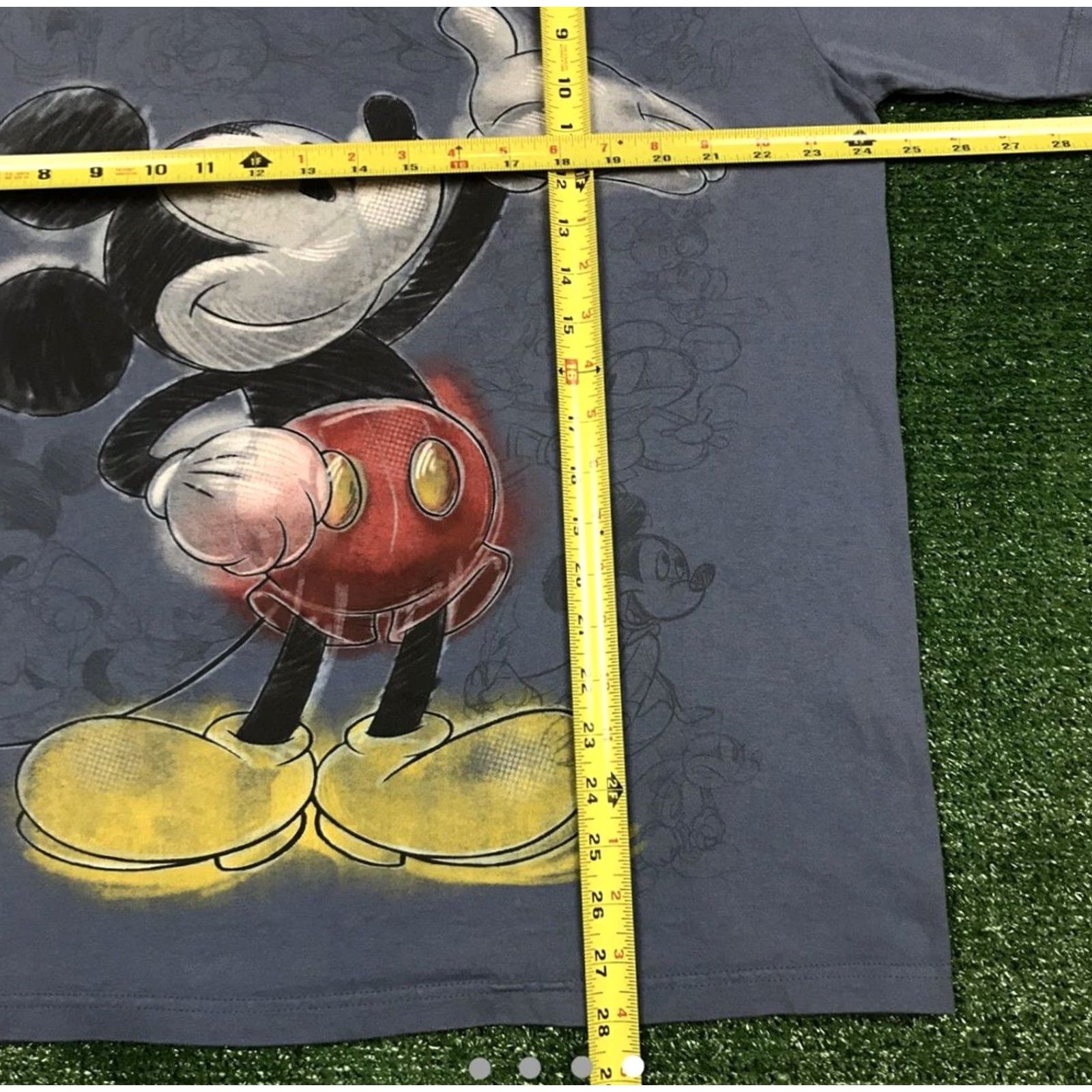 Disney Disney Mickey Mouse Sketch T-Shirt Mens XL Blue Shirt Size US XL / EU 56 / 4 - 3 Thumbnail