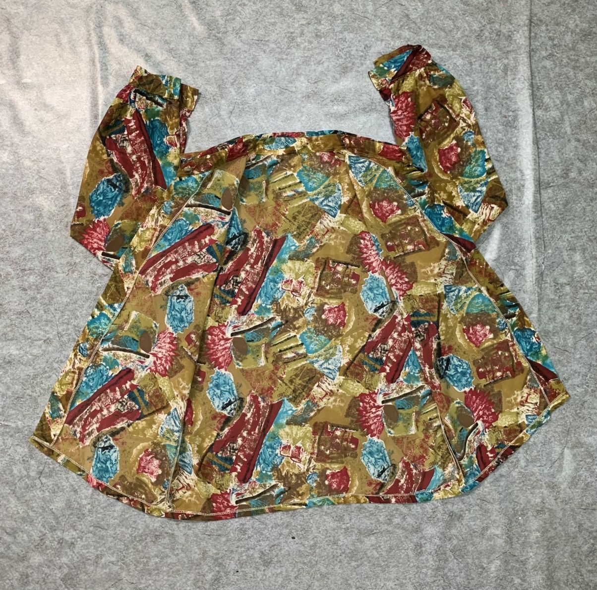 Vintage Rare Design Vintage-Style Long-Sleeve Blouse Size M / US 6-8 / IT 42-44 - 3 Thumbnail