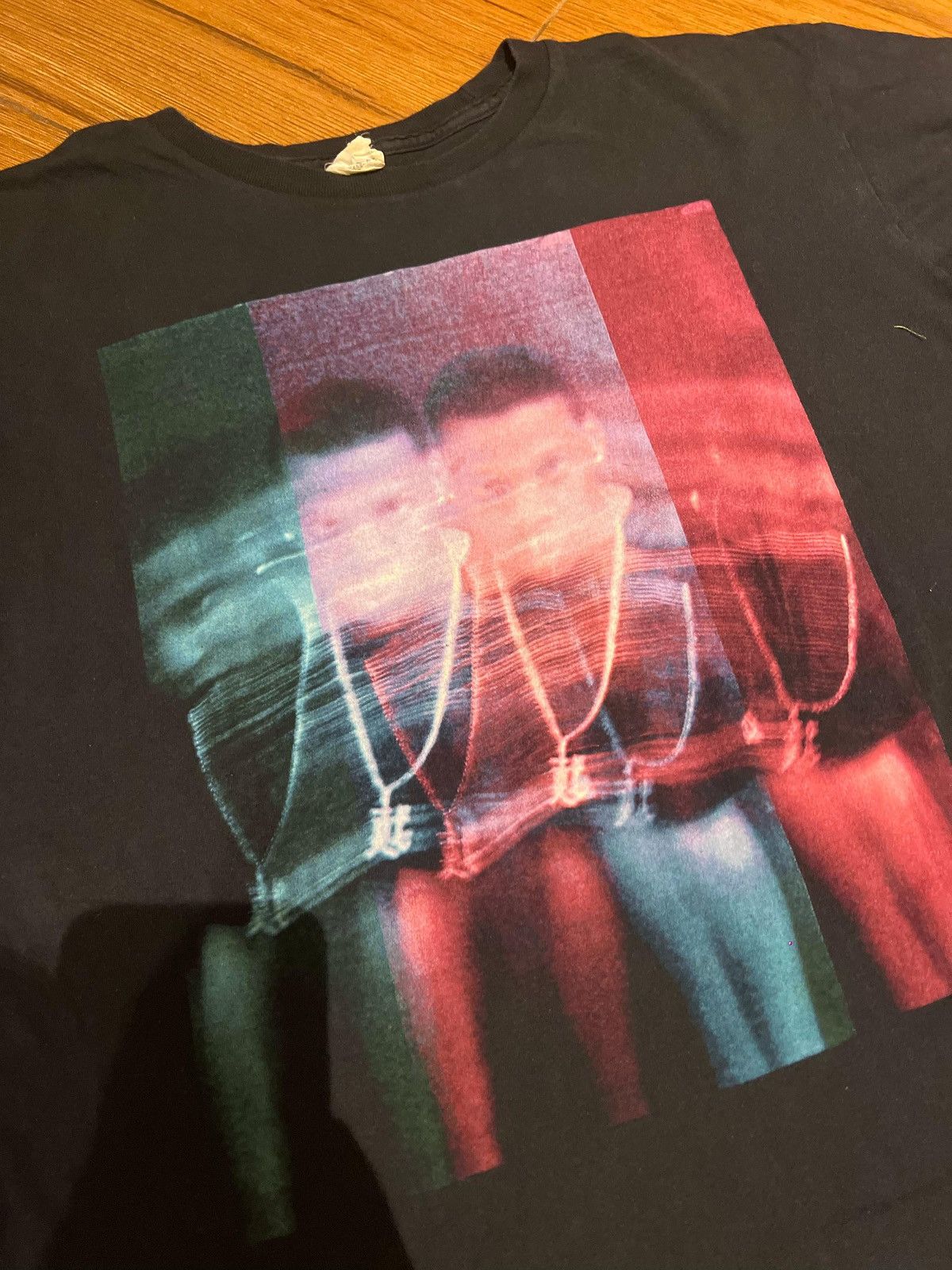 Vintage 🔥RARE🔥 2000s Jay-Z Rap Fuzzy Glitch Graphic Size US XL / EU 56 / 4 - 2 Thumbnail