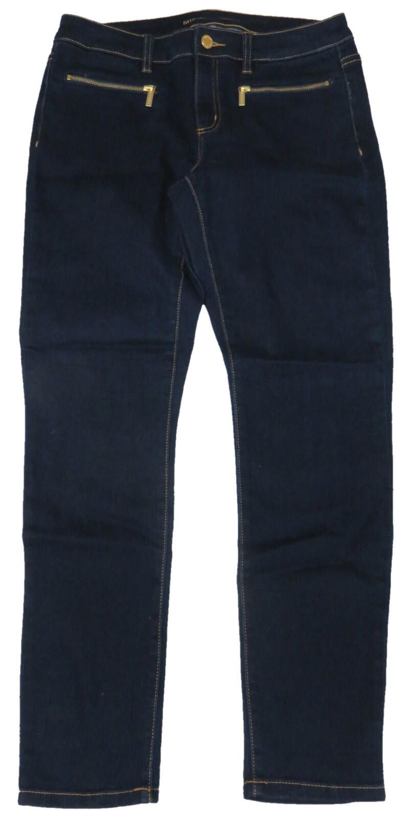 Michael Kors Michael Kors Womens Skinny Denim Jeans Overdyed Indigo 6 NWT Size 28" / US 6 / IT 42 - 1 Thumbnail