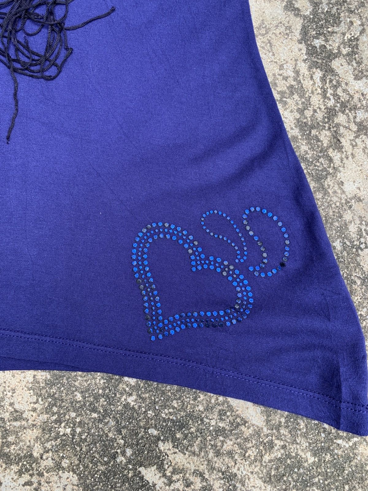 20471120 × Desigual × If Six Was Nine y2k Desigual Fringed Mix Graphic Tee Top Size S / US 4 / IT 40 - 8 Thumbnail