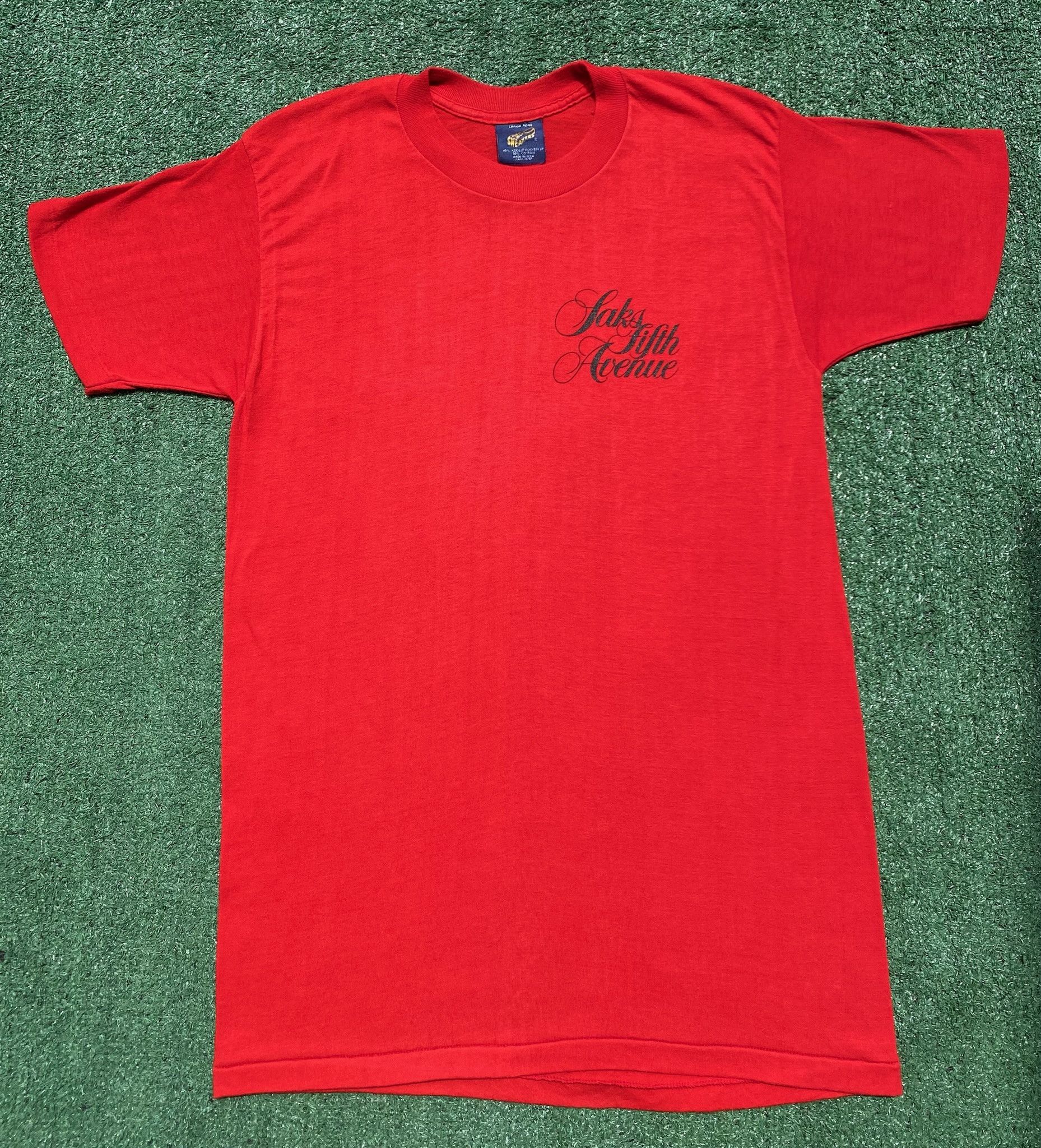 Vintage VTG 80’s Saks Fifth Avenue Single Stitch T-shirt Small Size S / US 4 / IT 40 - 1 Thumbnail