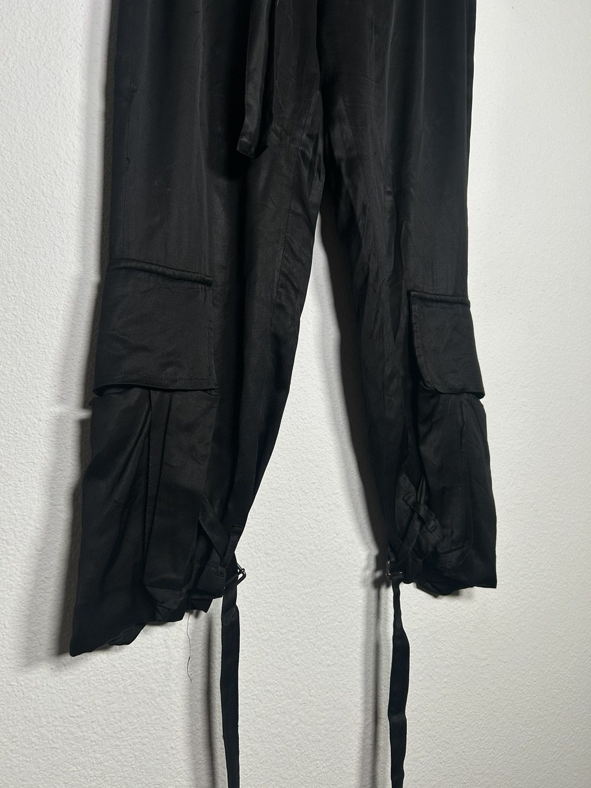 Ann Demeulemeester Satin Bondage Parachute Pants Size US 32 / EU 48 - 3 Thumbnail