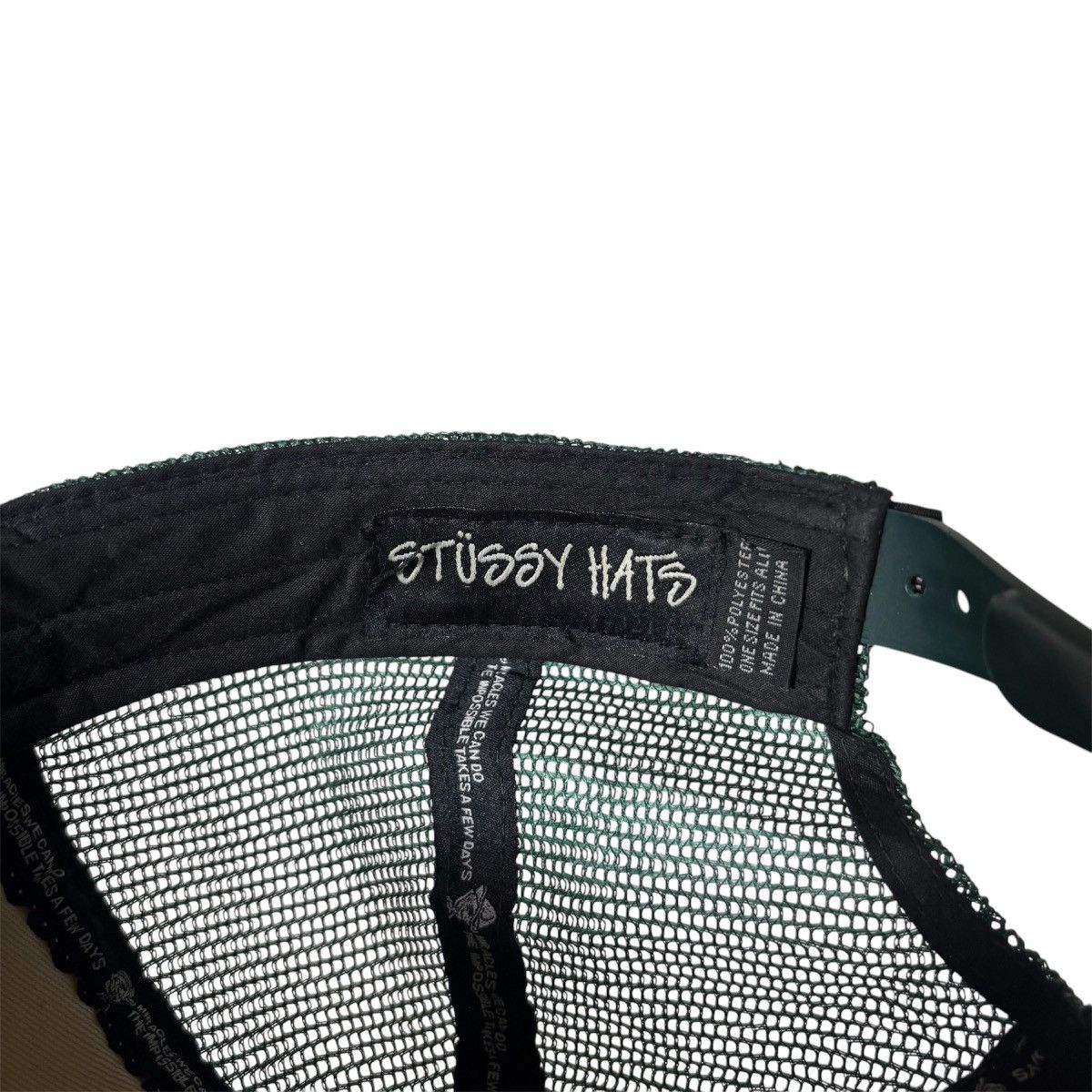 Stussy × Vintage Vintage Stussy Ready And Forward MY WAR Trucker Cap Size ONE SIZE - 7 Thumbnail