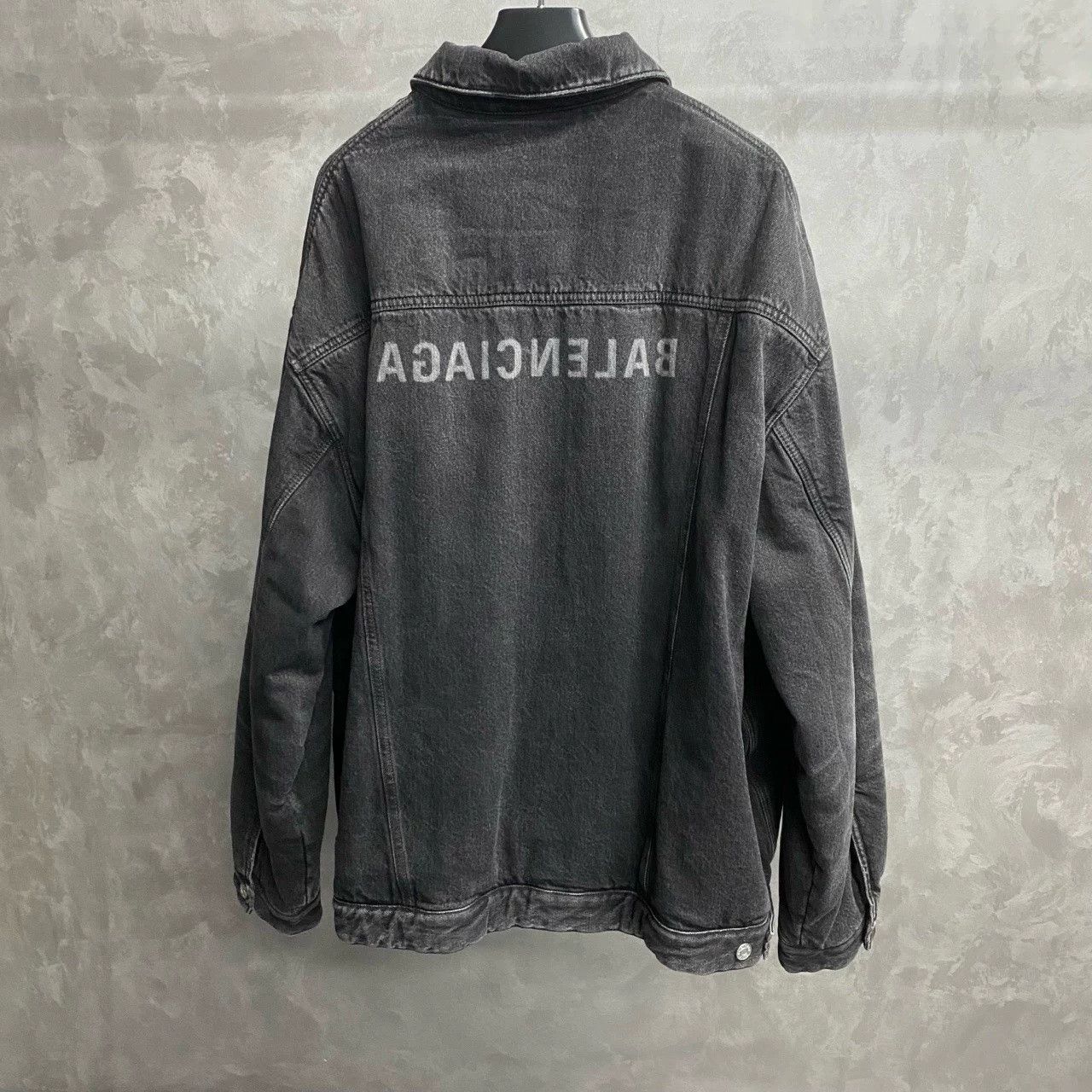 Balenciaga Balenciaga 23 Black Gray Back Print Jacket Size US M / EU 48-50 / 2 - 2 Thumbnail