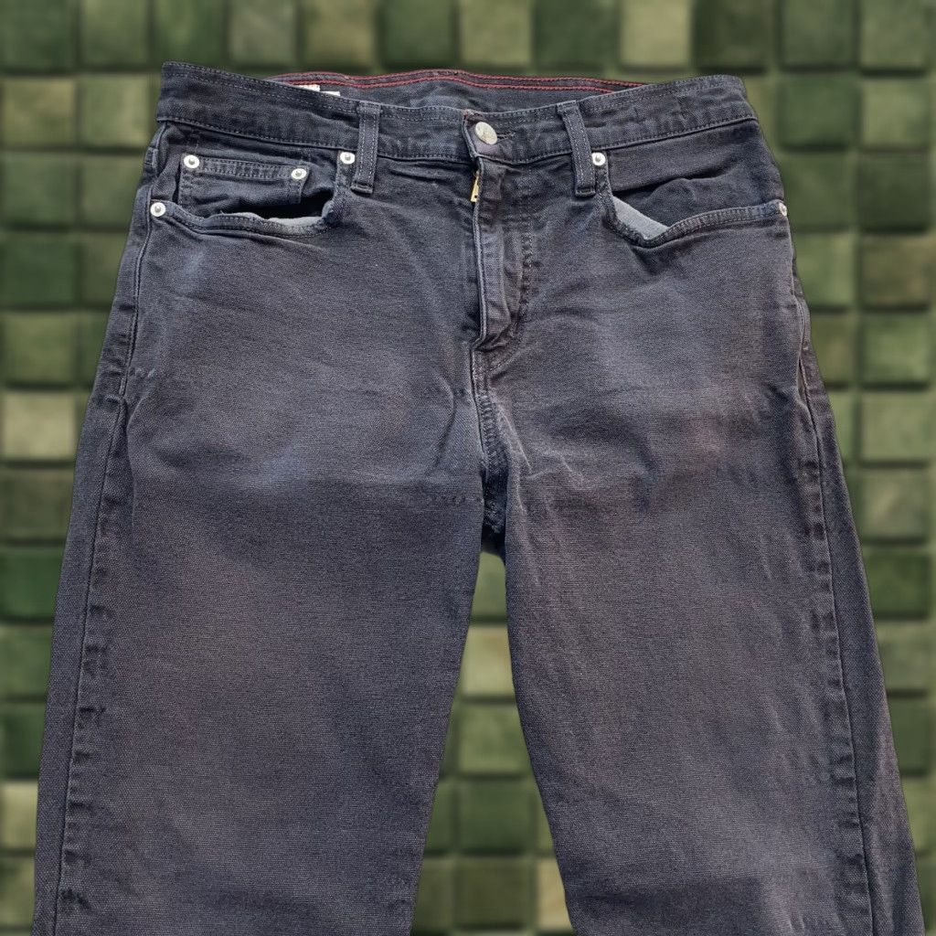 Vintage American Giant Jeans Mens 32x32 Black Roughneck Straight Canvas Stretch USA pant Size US 32 / EU 48 - 1 Thumbnail
