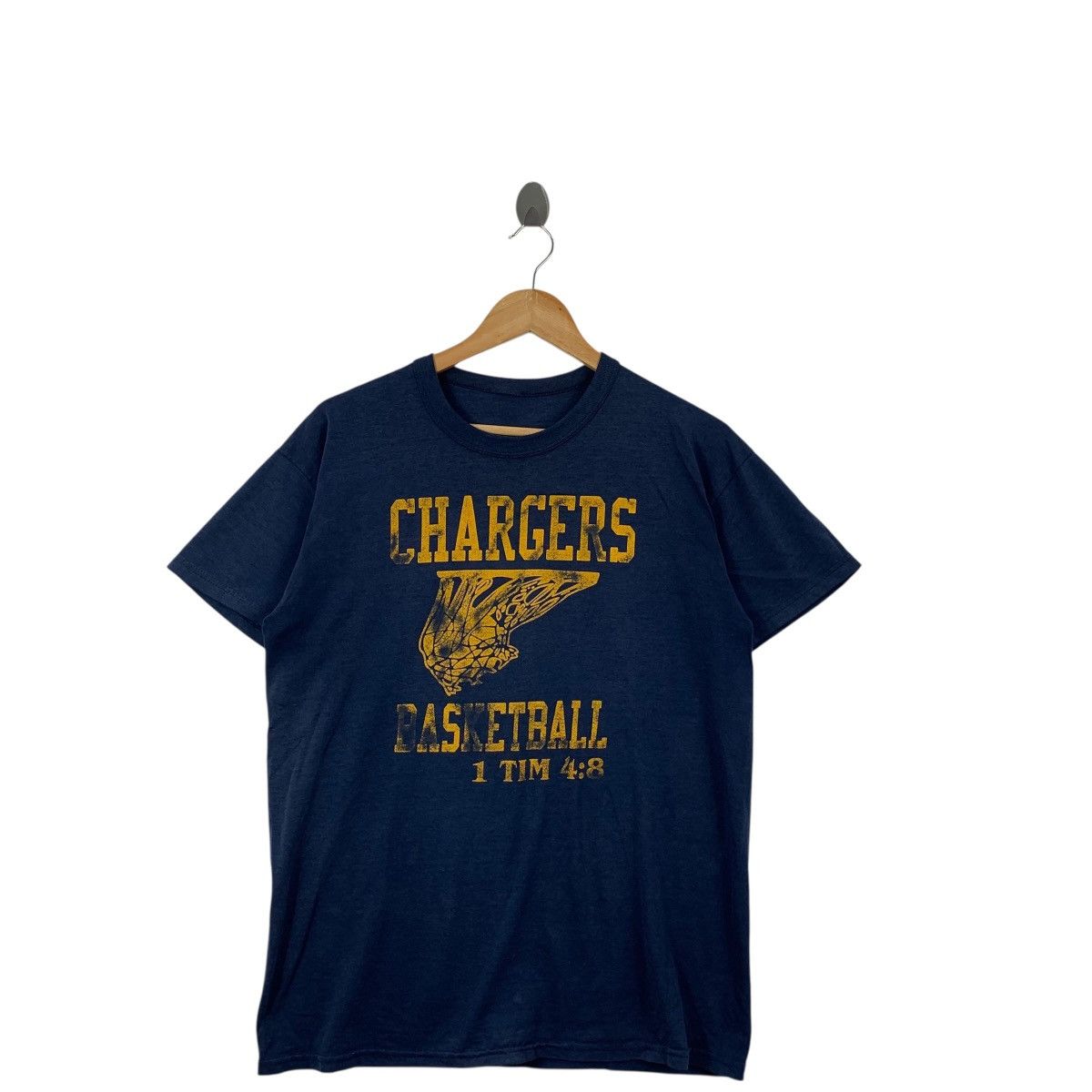 Vintage Vintage CHARGERS BASKETBALL ELCA Tee Shirt Top Basketball Size US M / EU 48-50 / 2 - 4 Thumbnail