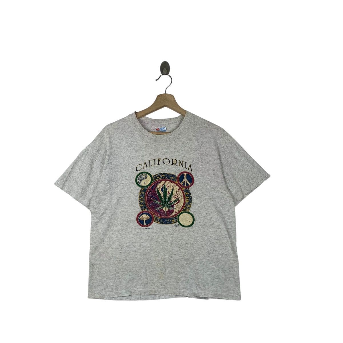 Vintage Vintage WAREHOUSE JAPAN CALIFORNIA Peace Live Tee Shirt Size M / US 6-8 / IT 42-44 - 1 Thumbnail