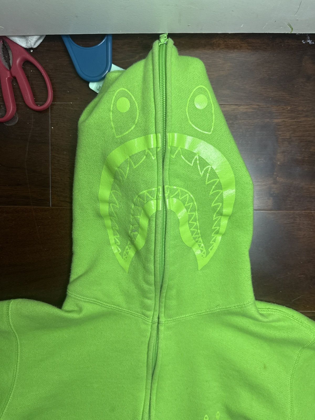 Bape BAPE neon color shark Full zip Hoodie Size US S / EU 44-46 / 1 - 2 Thumbnail