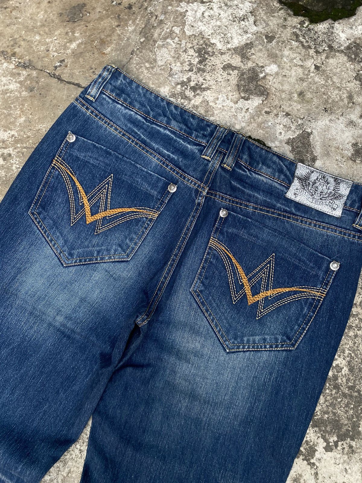 Japanese Brand Big Train Osaka Distressed Faded Blue Denim Japan Size US 36 / EU 52 - 3 Thumbnail