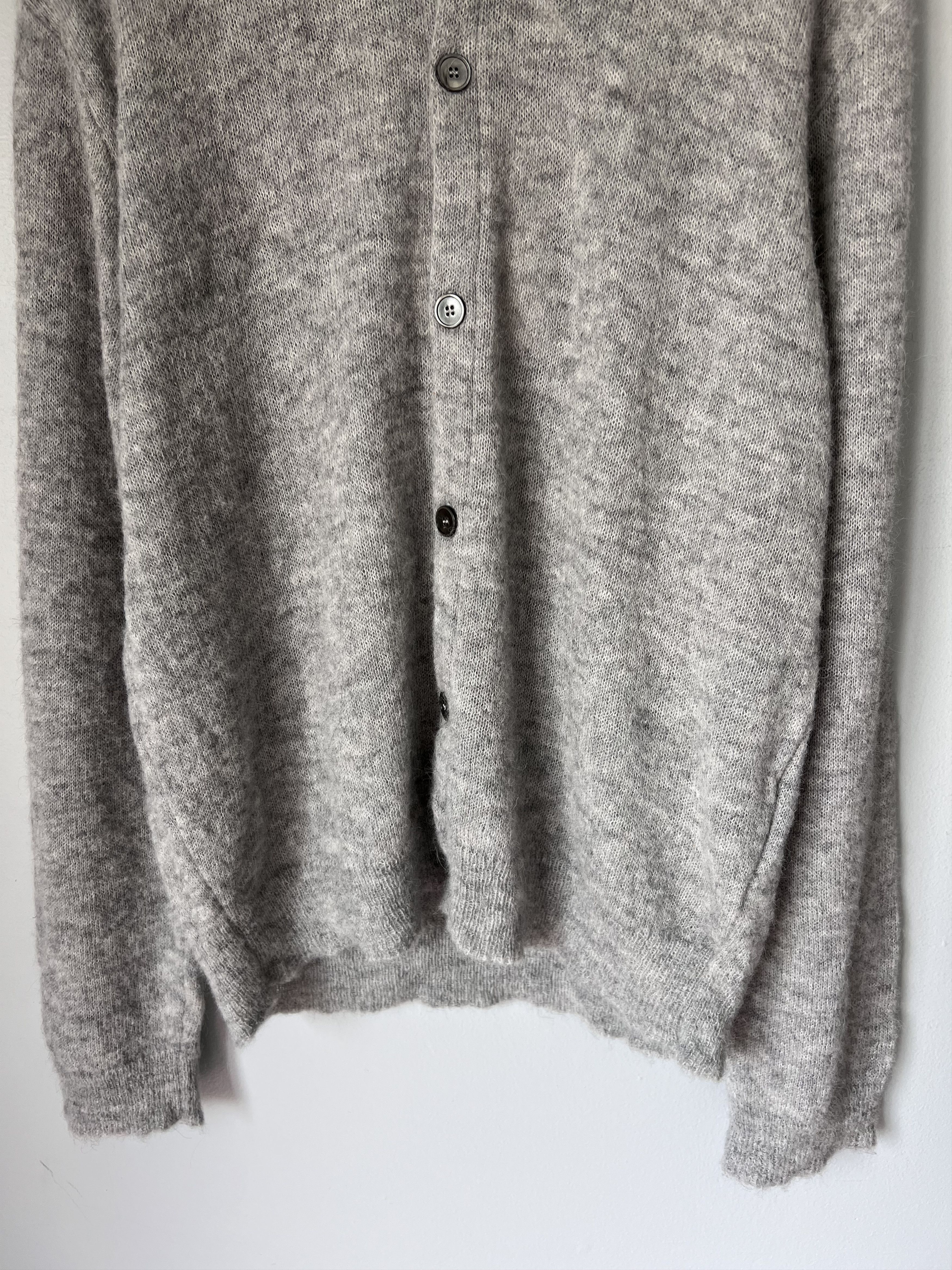 Our Legacy Our Legacy Evening Polo in Dust Melange Fuzzy Alpaca Size US L / EU 52-54 / 3 - 3 Thumbnail