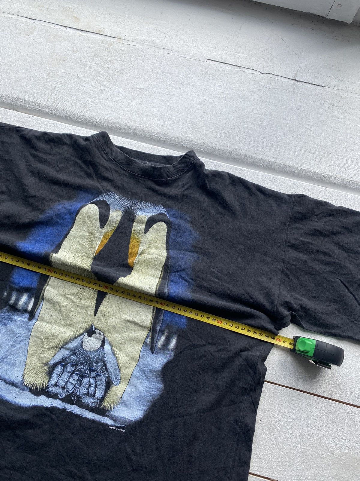 Other × Vintage 90s🔥Save The Penguin Humor Zip It Pink Floyd Style T shirt Size US XL / EU 56 / 4 - 7 Thumbnail