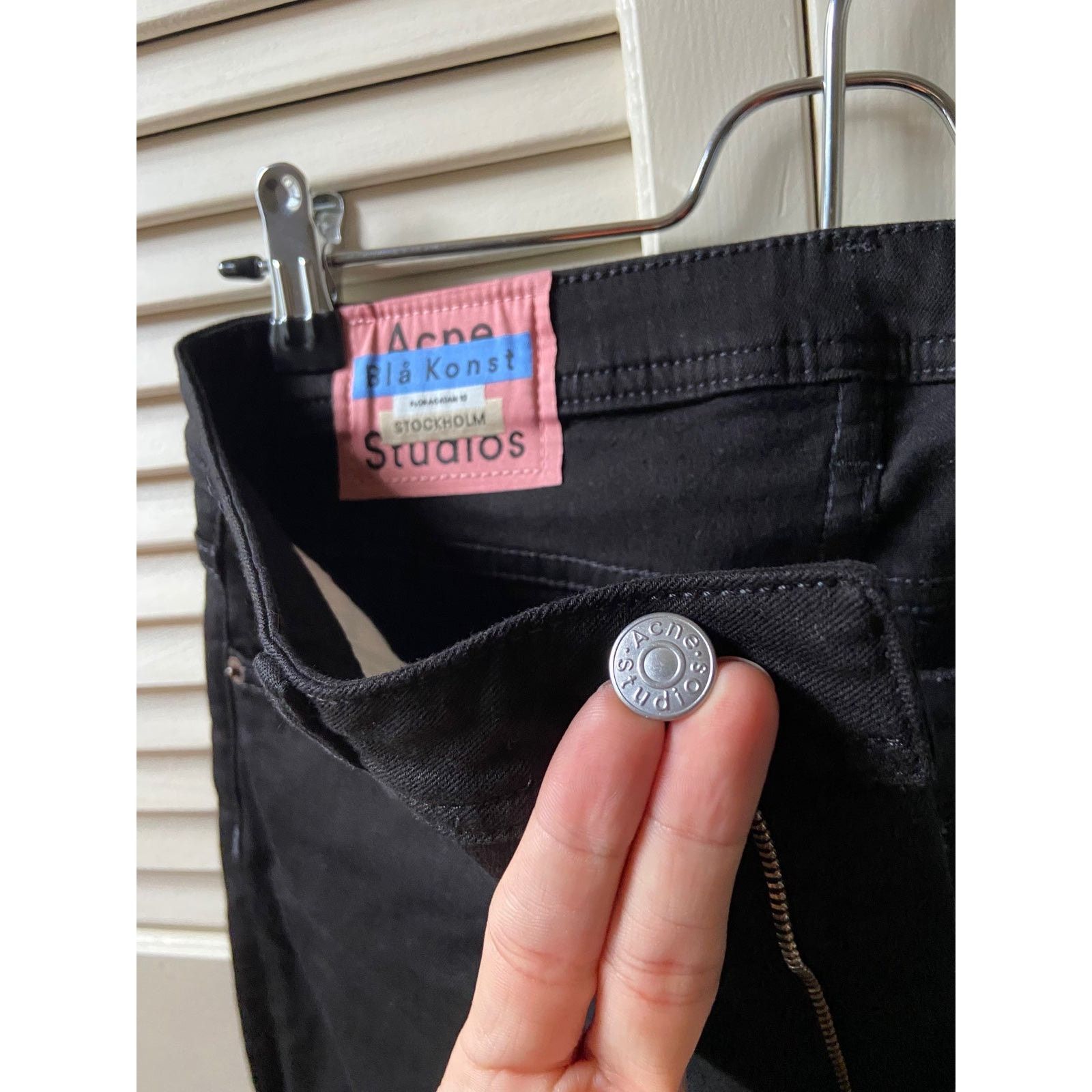 Acne Studios Acne Studios Climb Stay Black Denim Skinny Fit Jeans Pants Size 30" / US 8 / IT 44 - 6 Thumbnail
