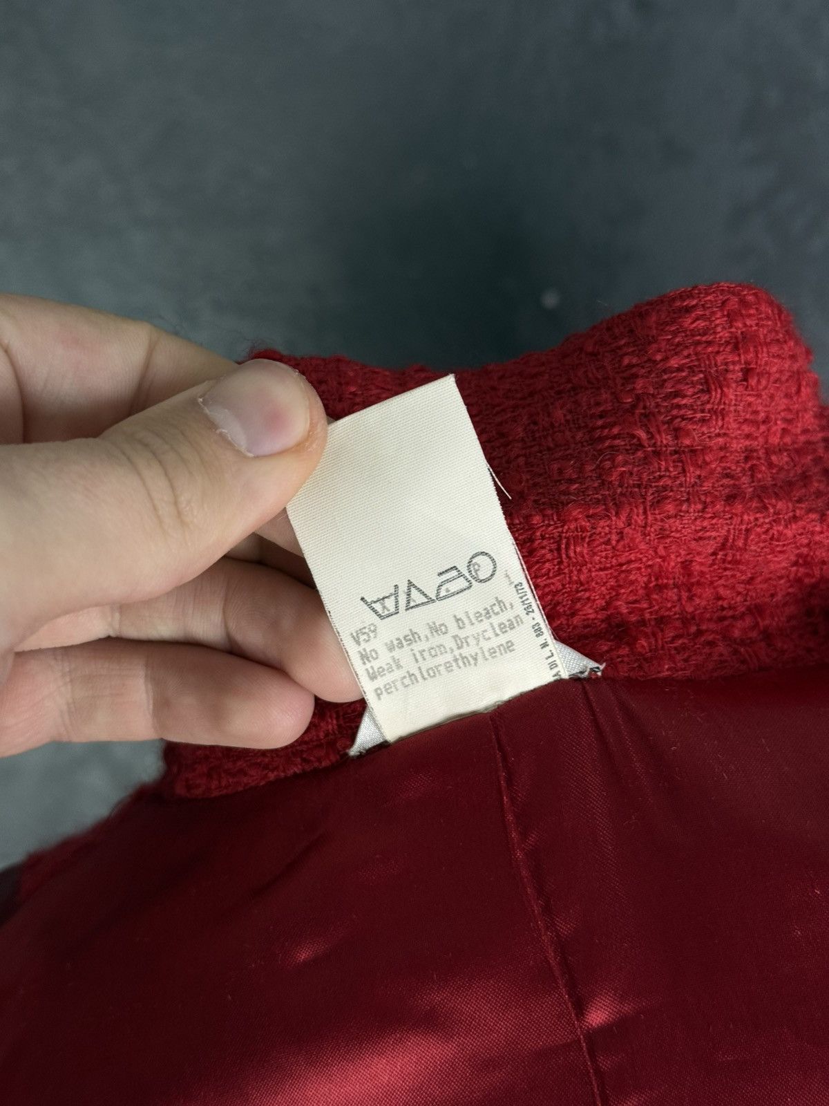 Vintage Archive!! VERSACE Classic V2 80s Red Skirt Jacket Suit Wool Size M / US 6-8 / IT 42-44 - 16 Thumbnail