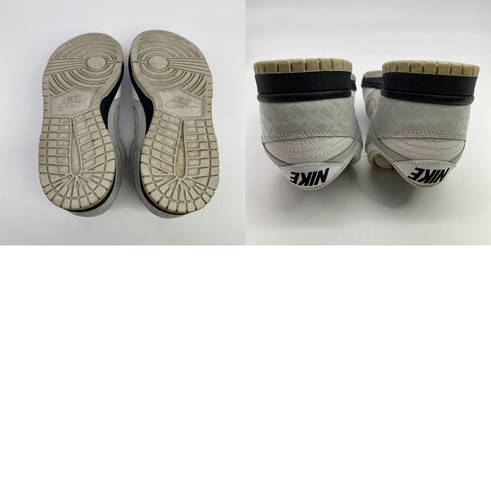VINTAGE Nike Dunk Low 'White/Neutral Grey/Black' Women's Skate Sneakers Size 6.5 US 317813-101 2008