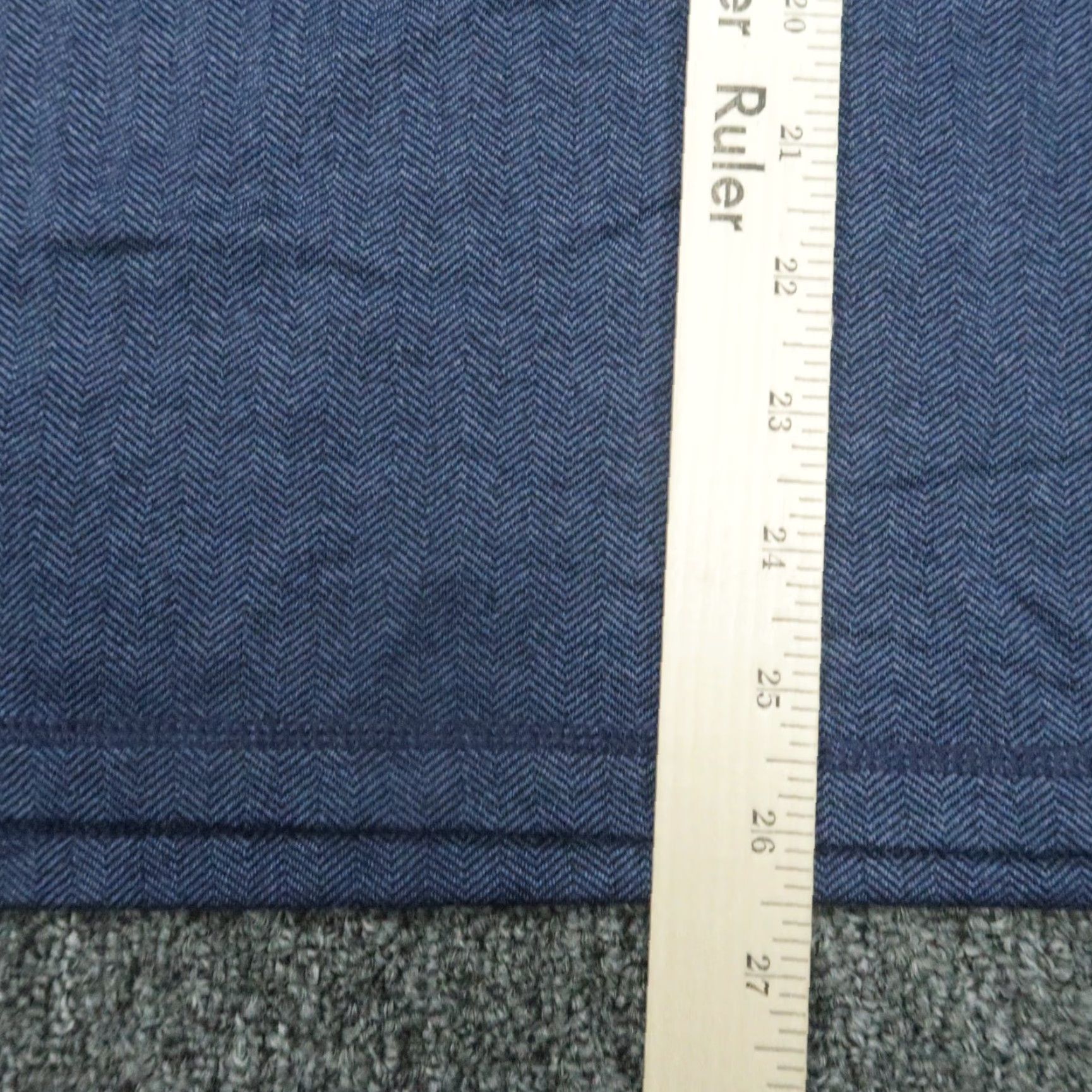 Vintage Greyson Pullover Mens Medium Blue Tate Herringbone Performance Quarter Zip Size US M / EU 48-50 / 2 - 7 Thumbnail