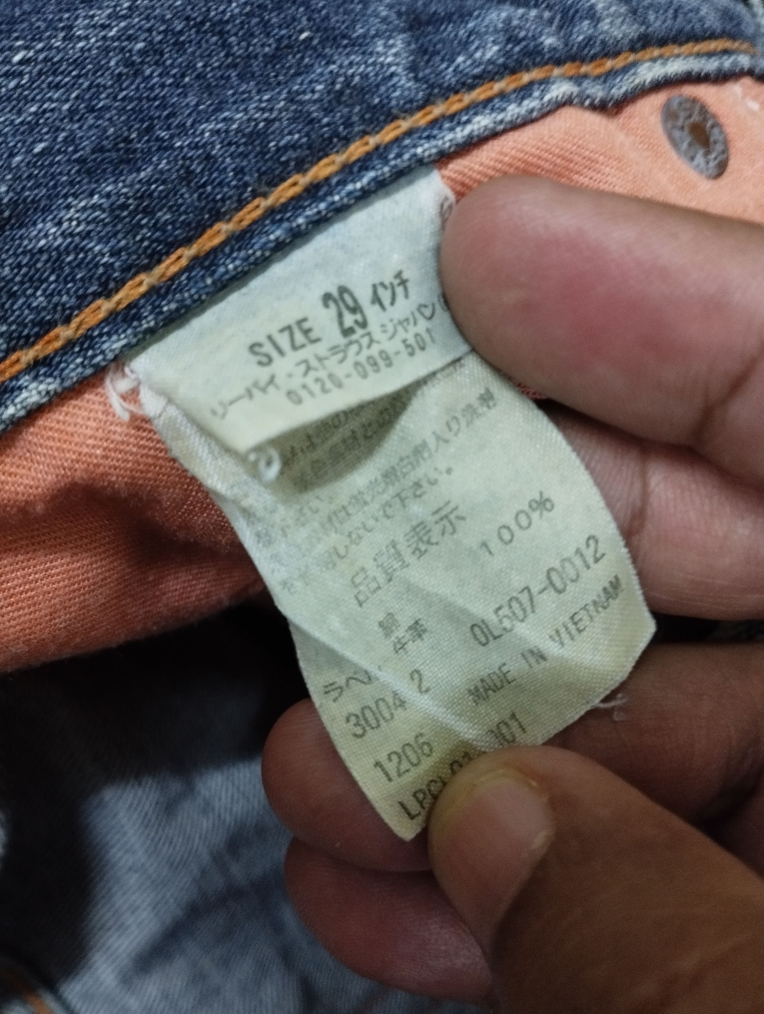Levi's Vintage Levi's 507 Crazy Mud Rusty Thrash Faded Size US 29 - 10 Thumbnail