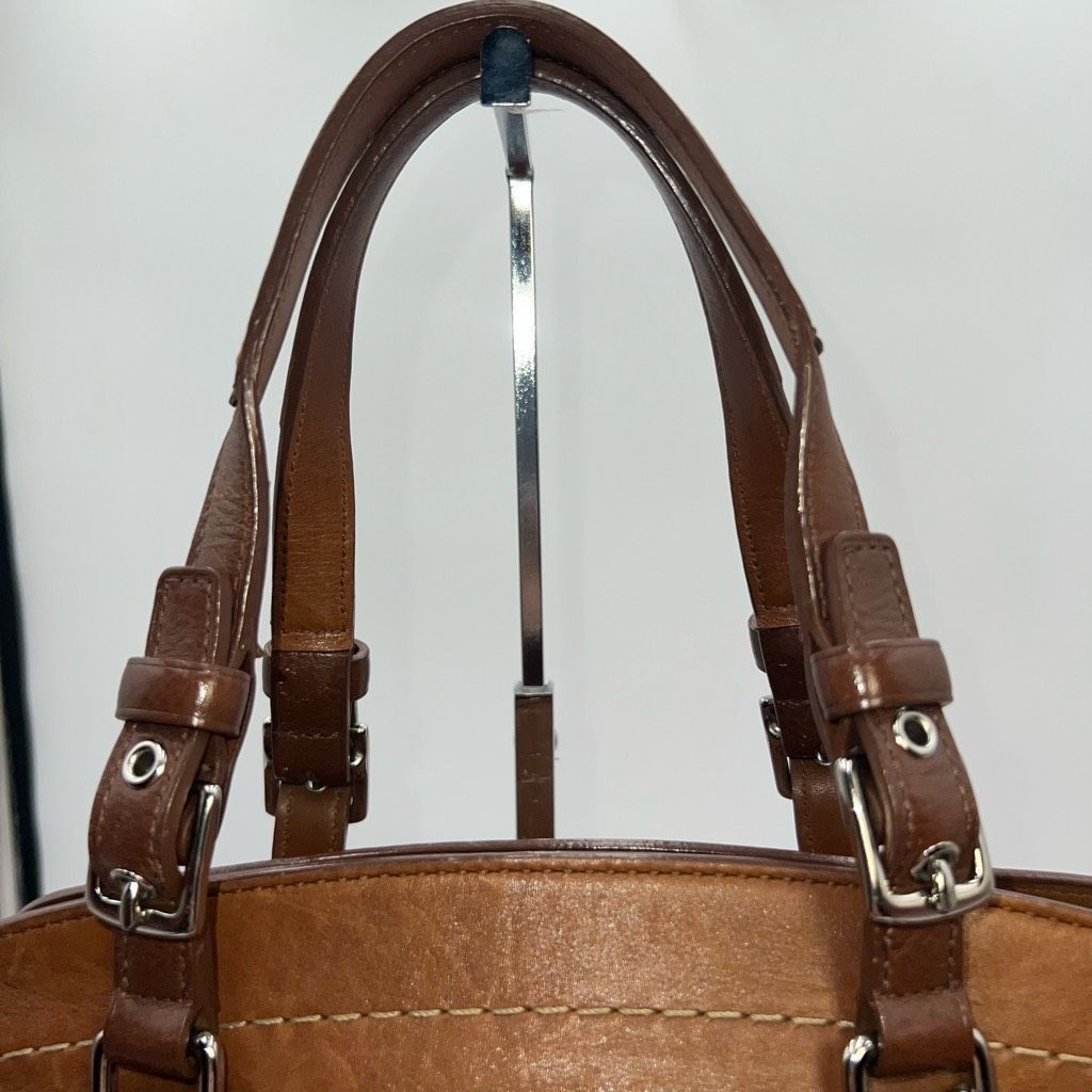 Coach Coach Hamilton Medium Cognac Leather Satchel Size ONE SIZE - 3 Thumbnail