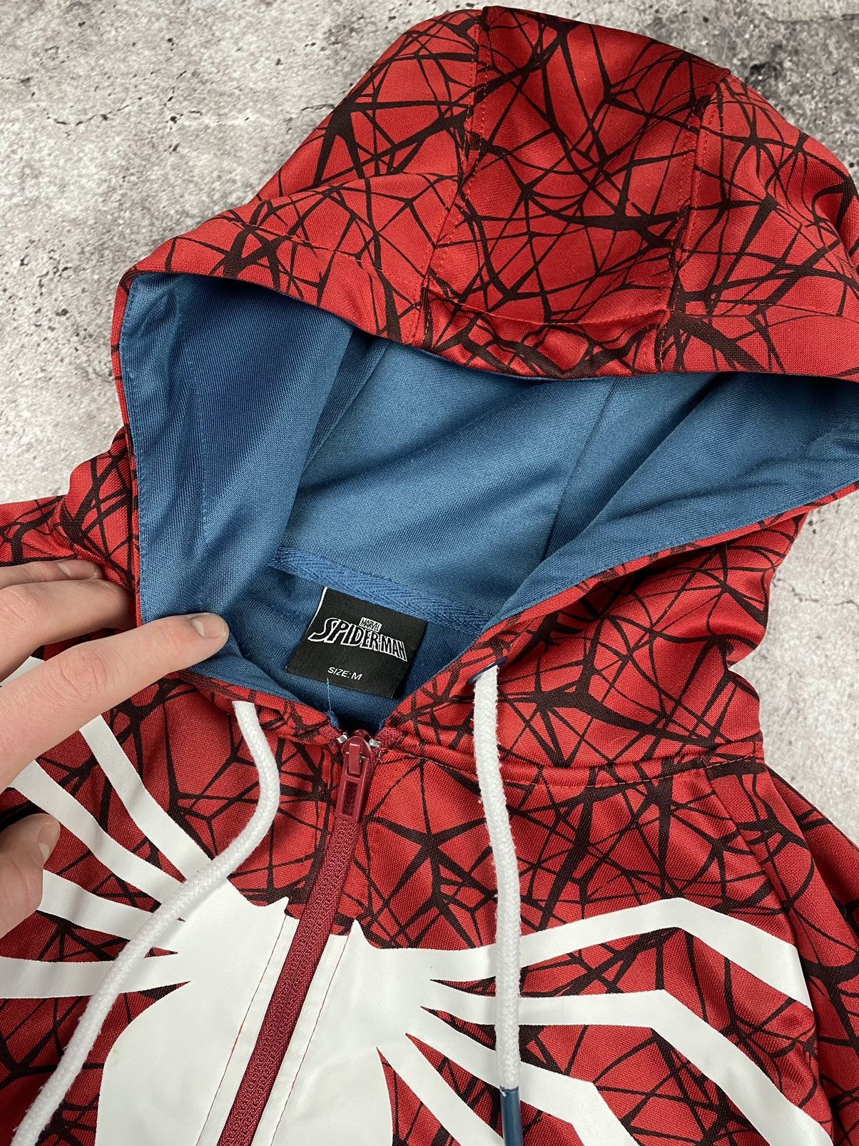 Marvel Comics Spider-Man Full Zip Up Hoodie By Marver comics very rare Size US M / EU 48-50 / 2 - 6 Thumbnail
