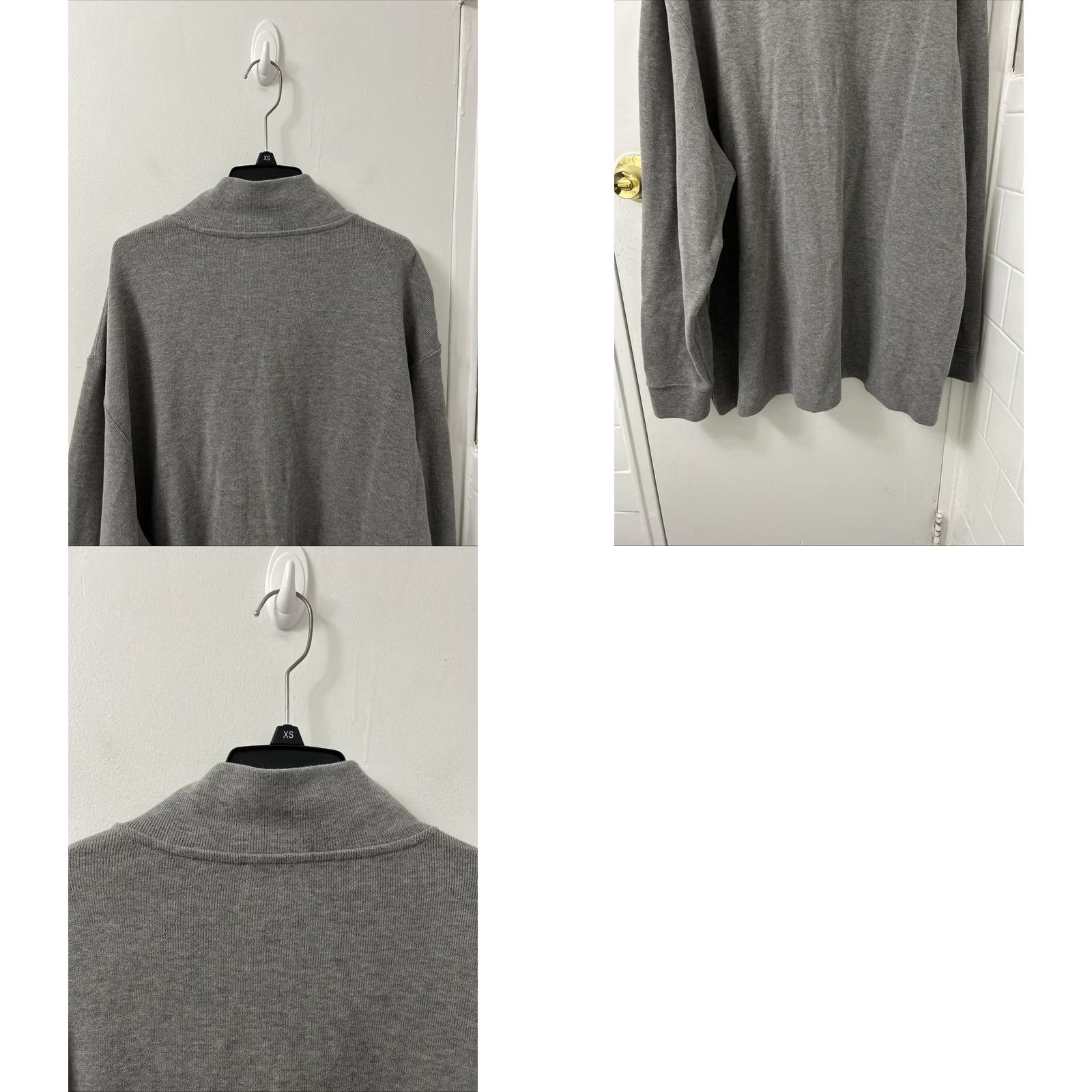 Polo Ralph Lauren VINTAGE Polo Ralph Lauren 1/4 Zip Mens Sweatshirt Pullover Logo Gray 2XL Long Sleeve Size US XXL / EU 58 / 5 - 8 Thumbnail