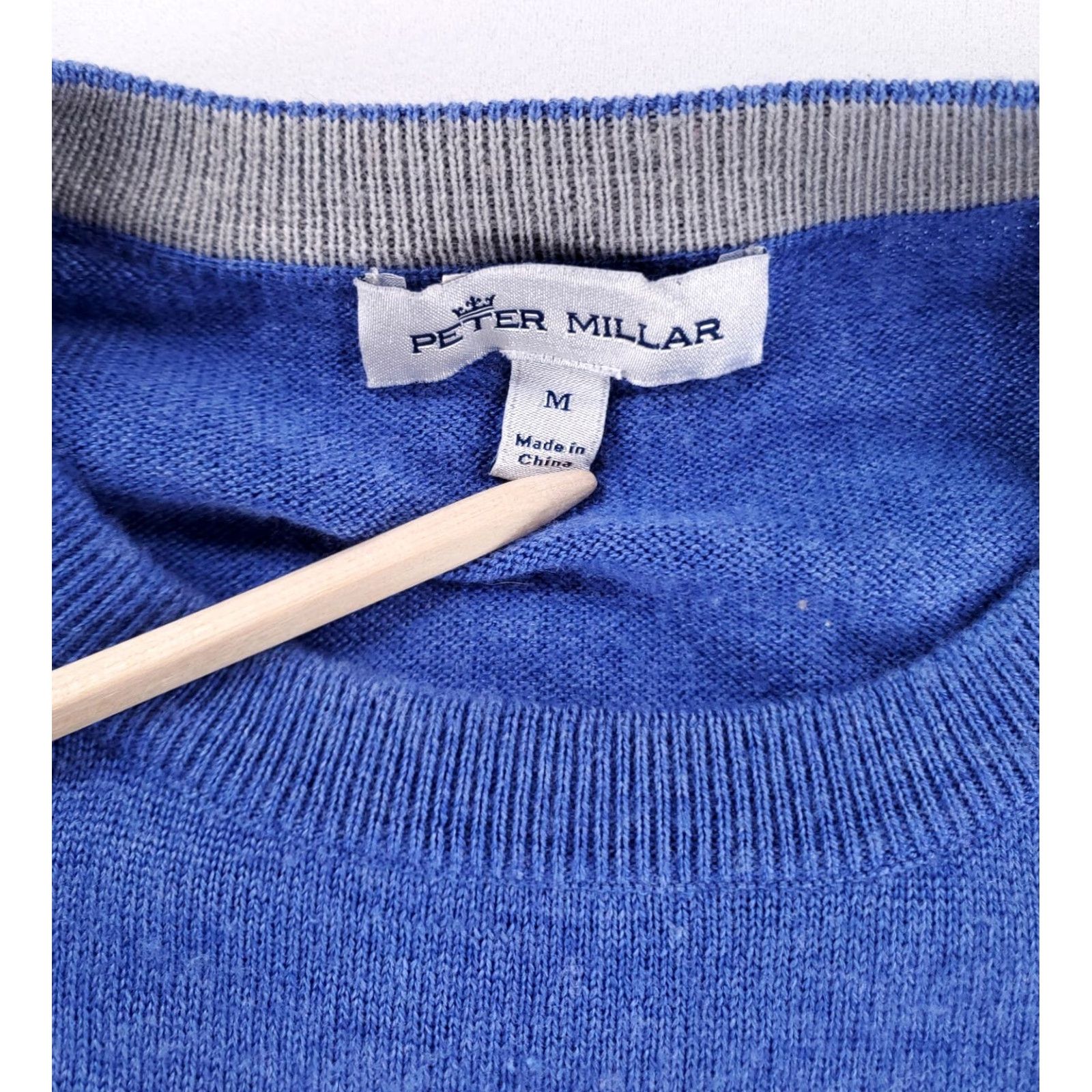 Peter Millar Peter Millar Crown Soft Blue Crew Neck Sweater Mens L 85% Merino 15% Silk Blue Crew Neck Pullover Hoodie? Size US L / EU 52-54 / 3 - 6 Thumbnail
